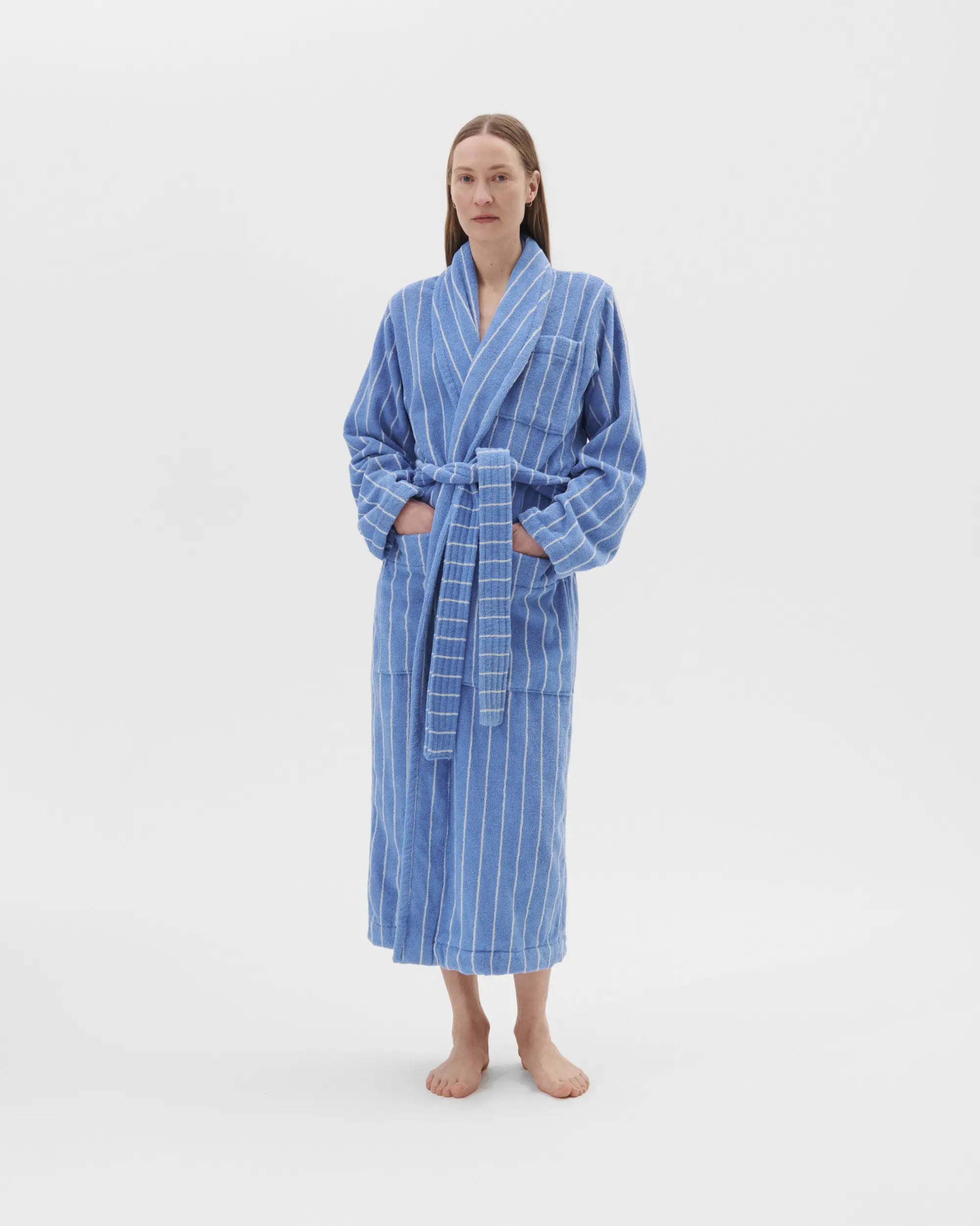 Classic Bathrobe - Marseilles Stripe