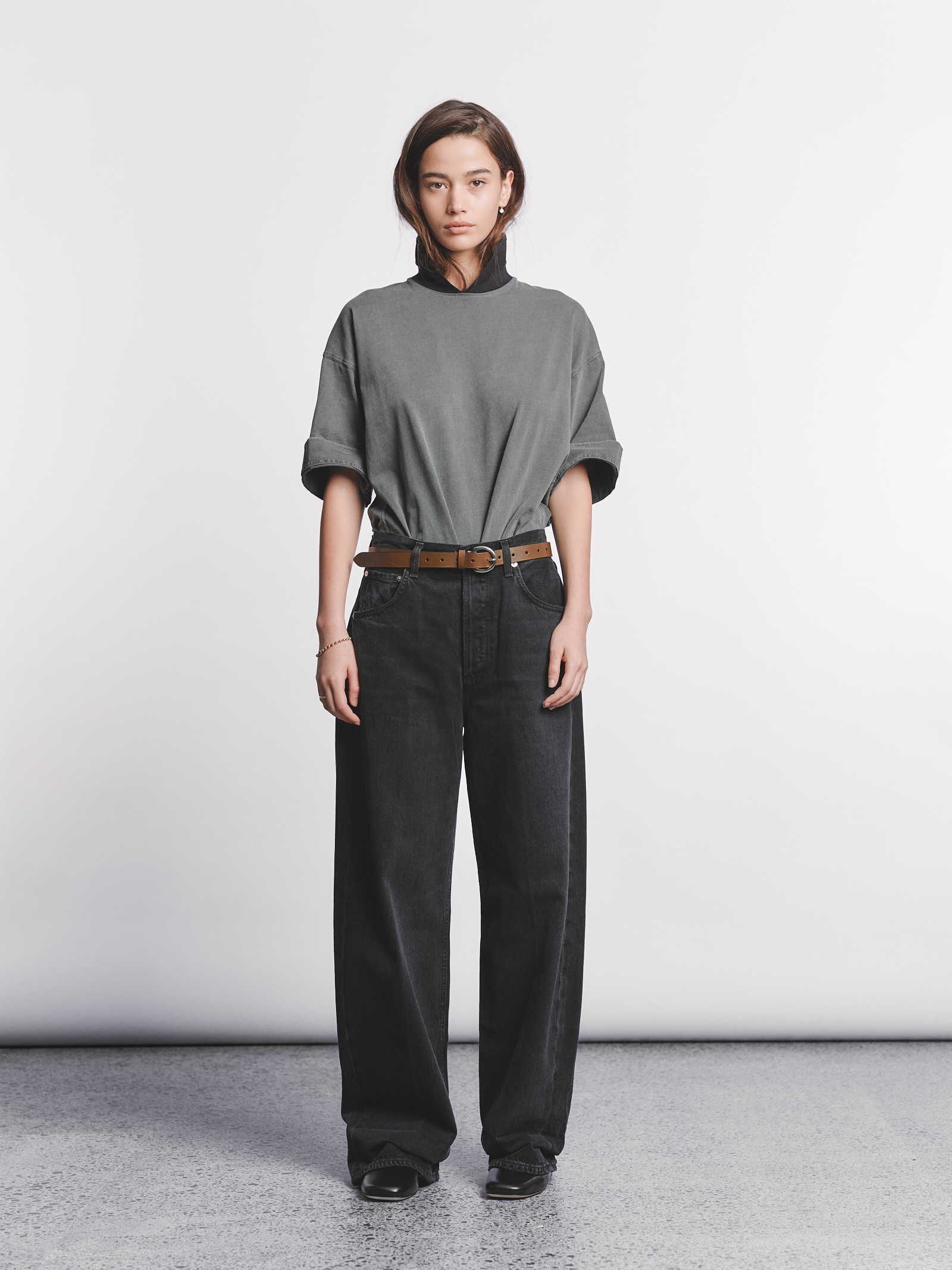 Ayla Baggy Jean in Voila (Washed Black)