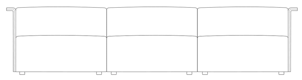 3.5 Seater / Colourwash by Zepel plan