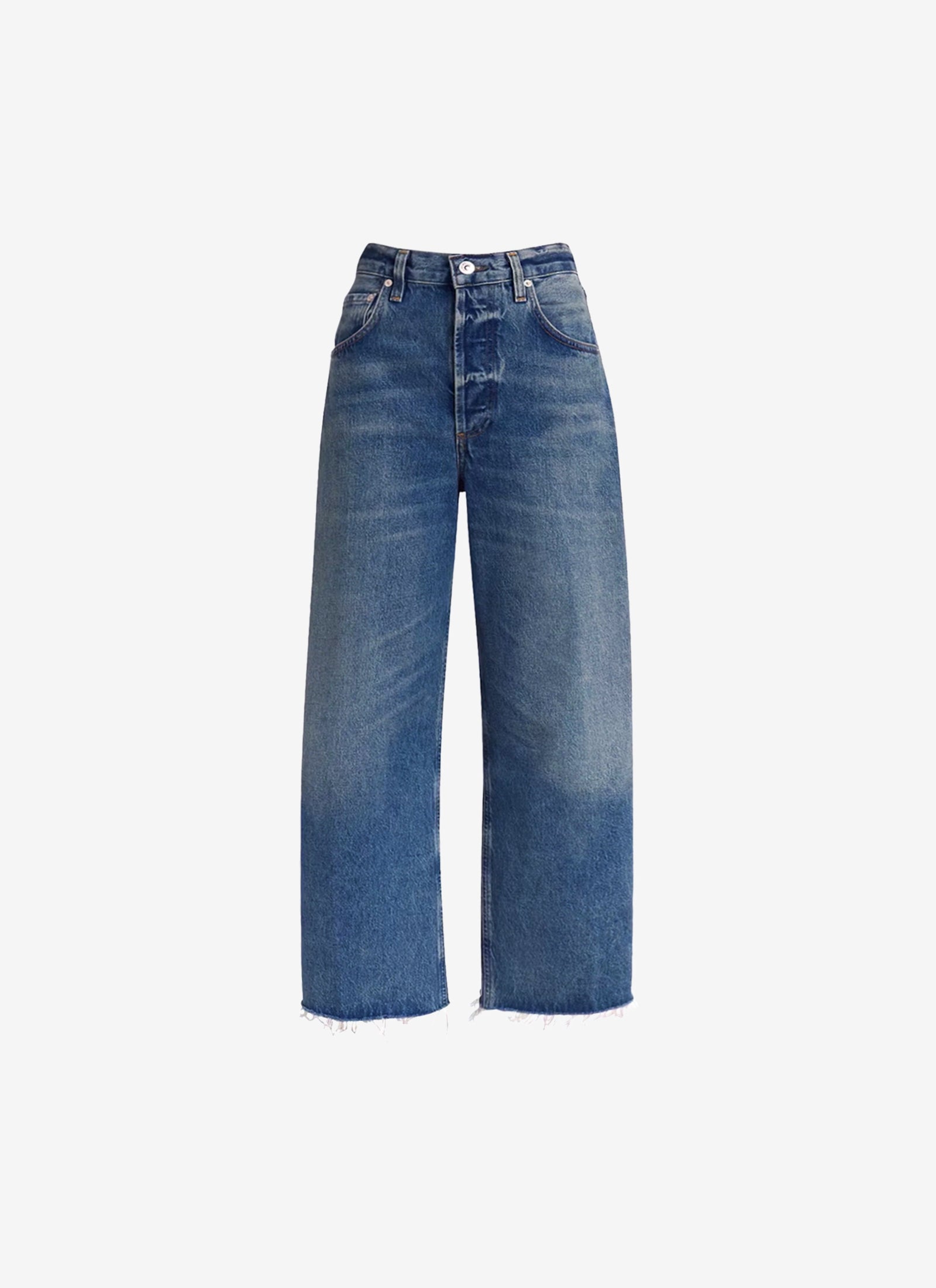 Ayla Crop Jean in Doheny (Mid-Blue)