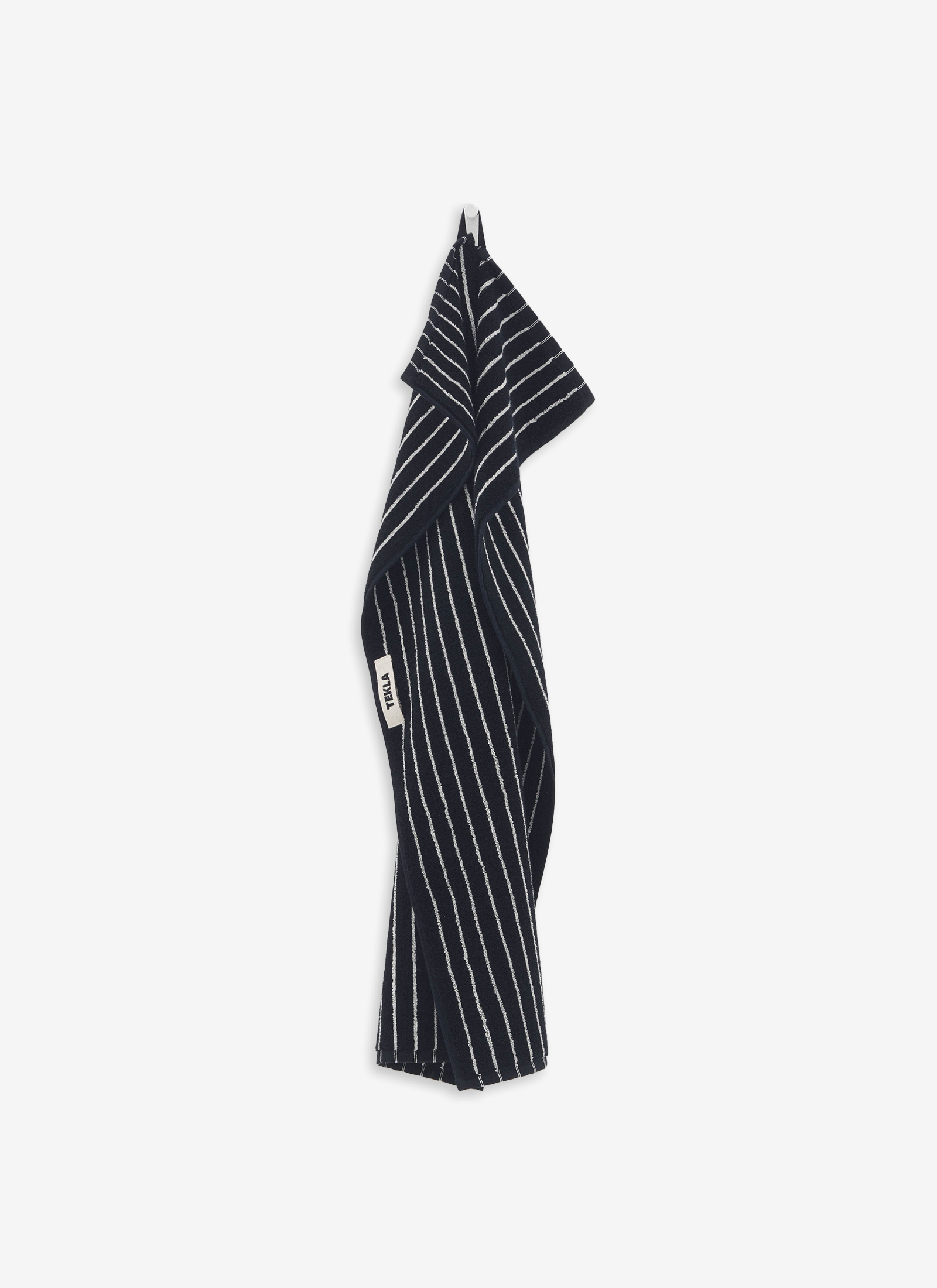 Organic Cotton Towels - Black and White Stripes