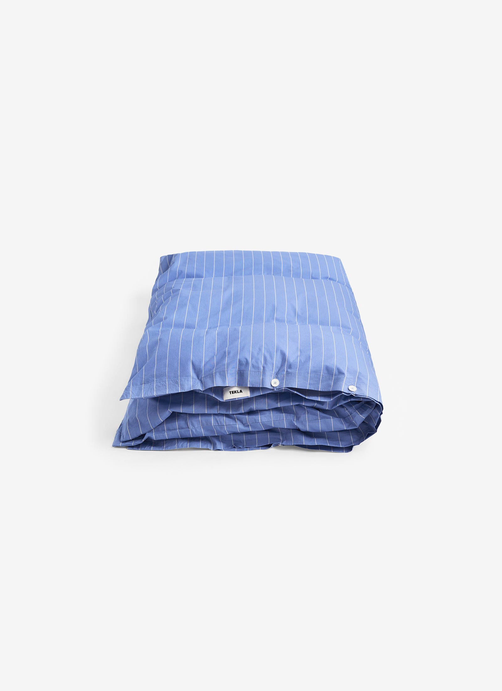 Duvet Cover in Clear Blue Stripes