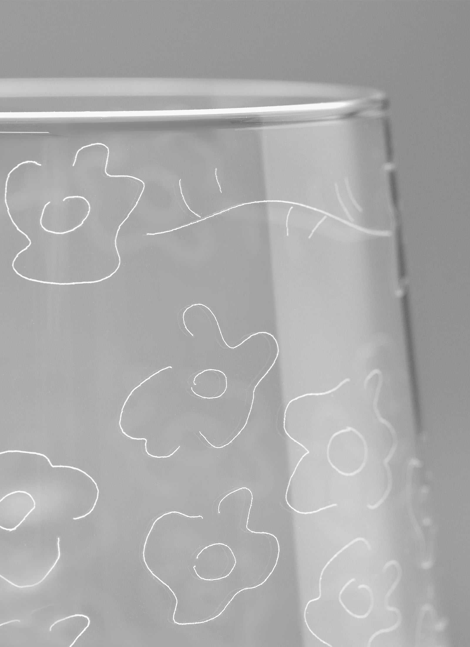 Serax x Marni Stemless Glass - Dark Viola Midnight Flowers (Set of 4)