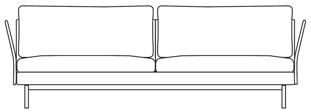 2.5 Seater / Colourwash by Zepel plan