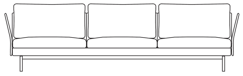 3 Seater / Colourwash by Zepel plan