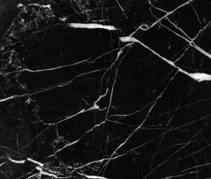 Grey Blown Glass / Black Marquina Marble