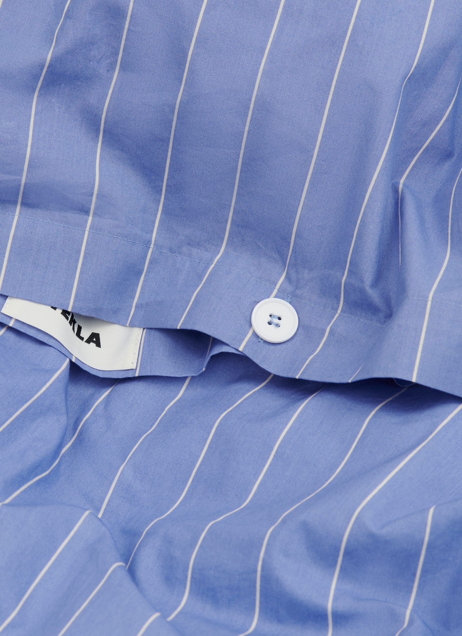 Duvet Cover in Clear Blue Stripes