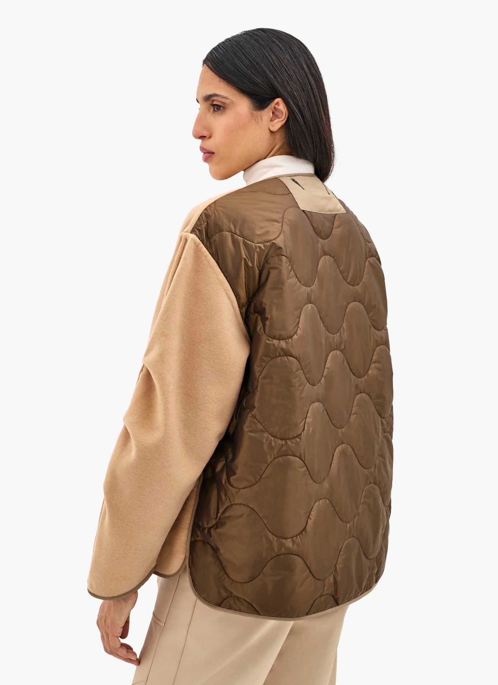 Wool Peacoat - Camel / Sienna