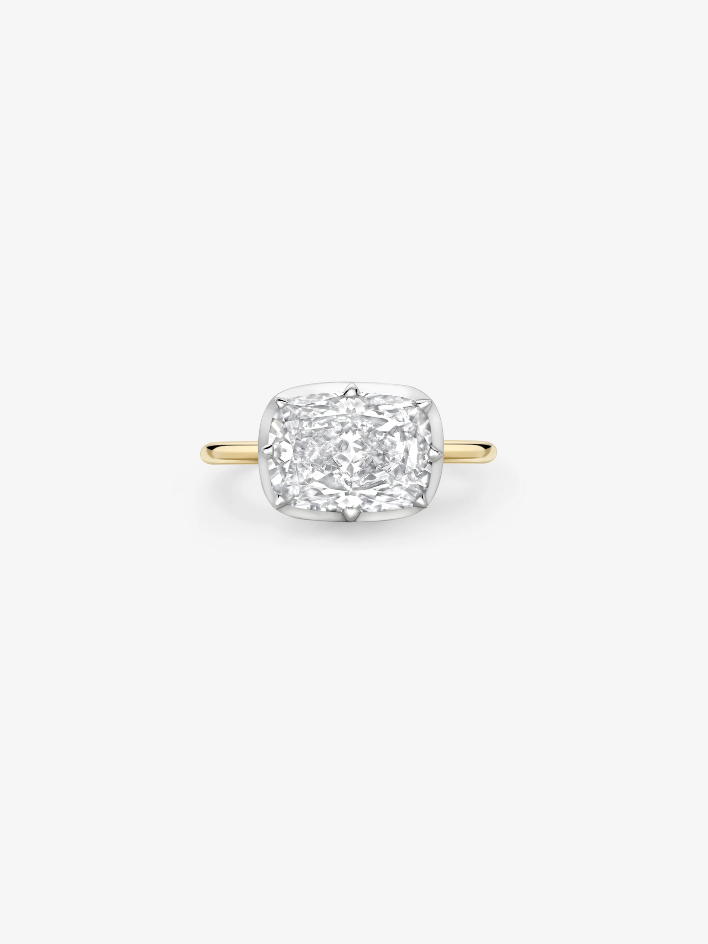 BB Ring - Diamond Cushion E/W 4.04ct WG