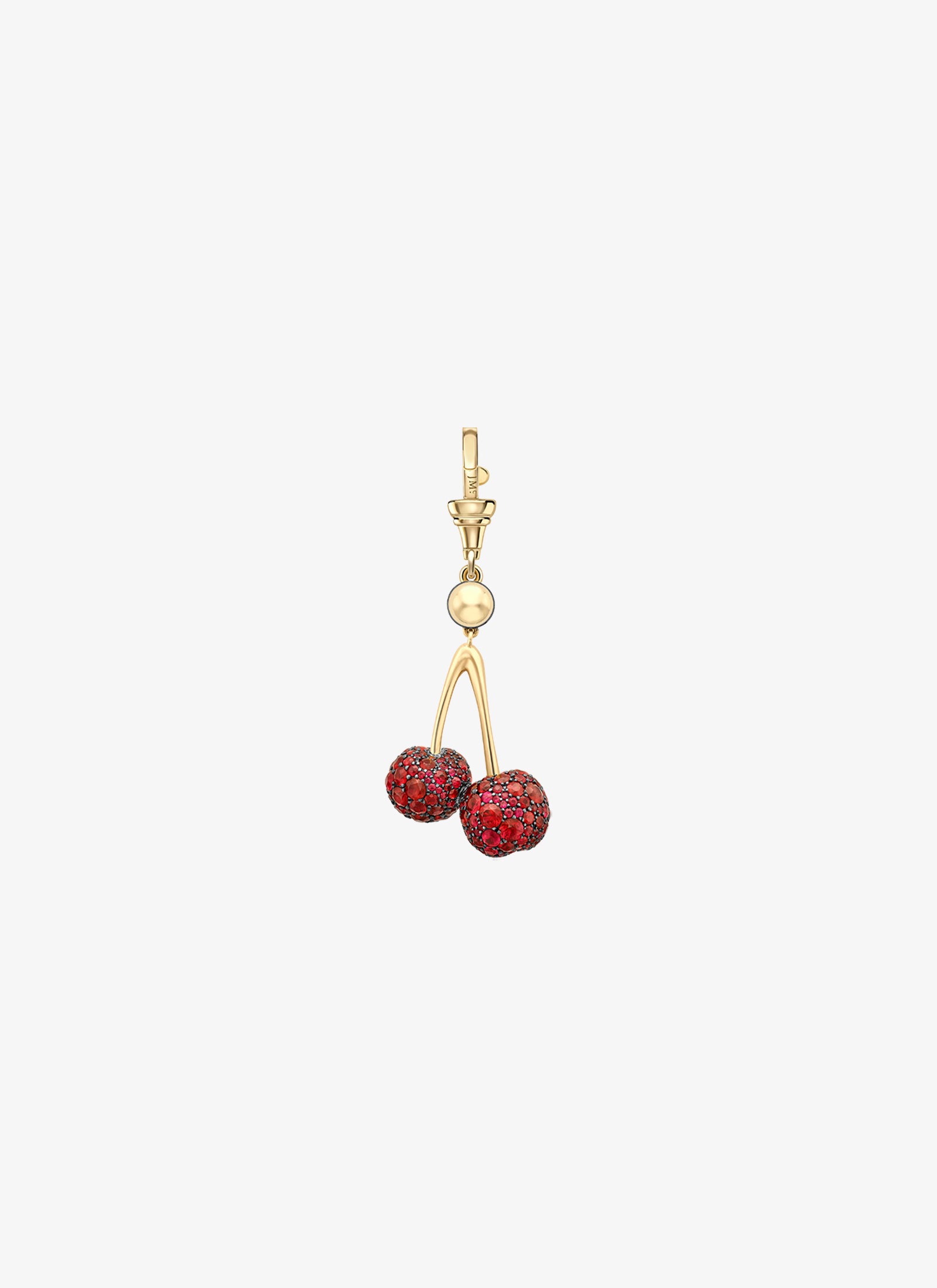 Pendant - Ruby Cherries & Diamond