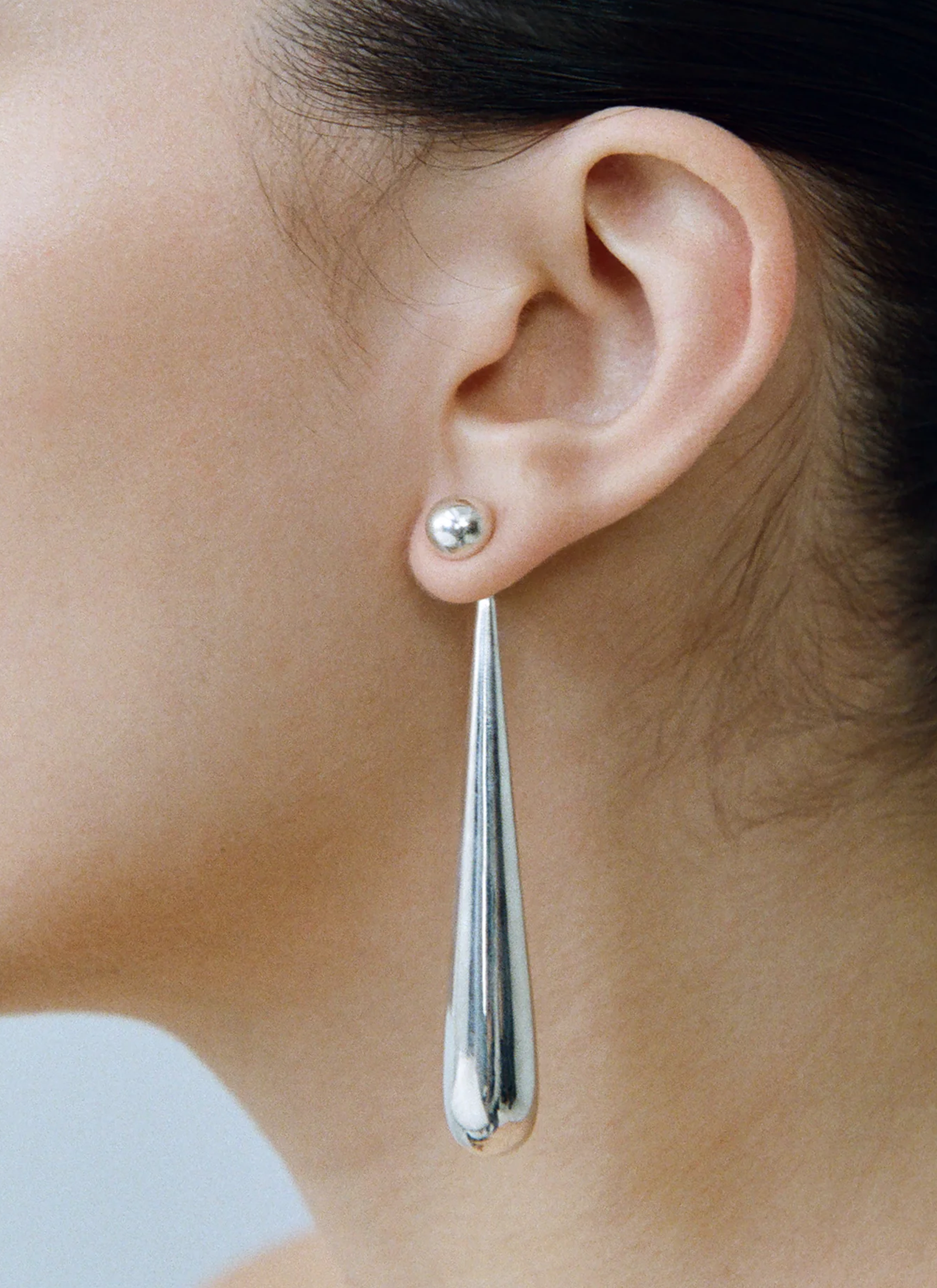 Large Angelika Earrings - Silver