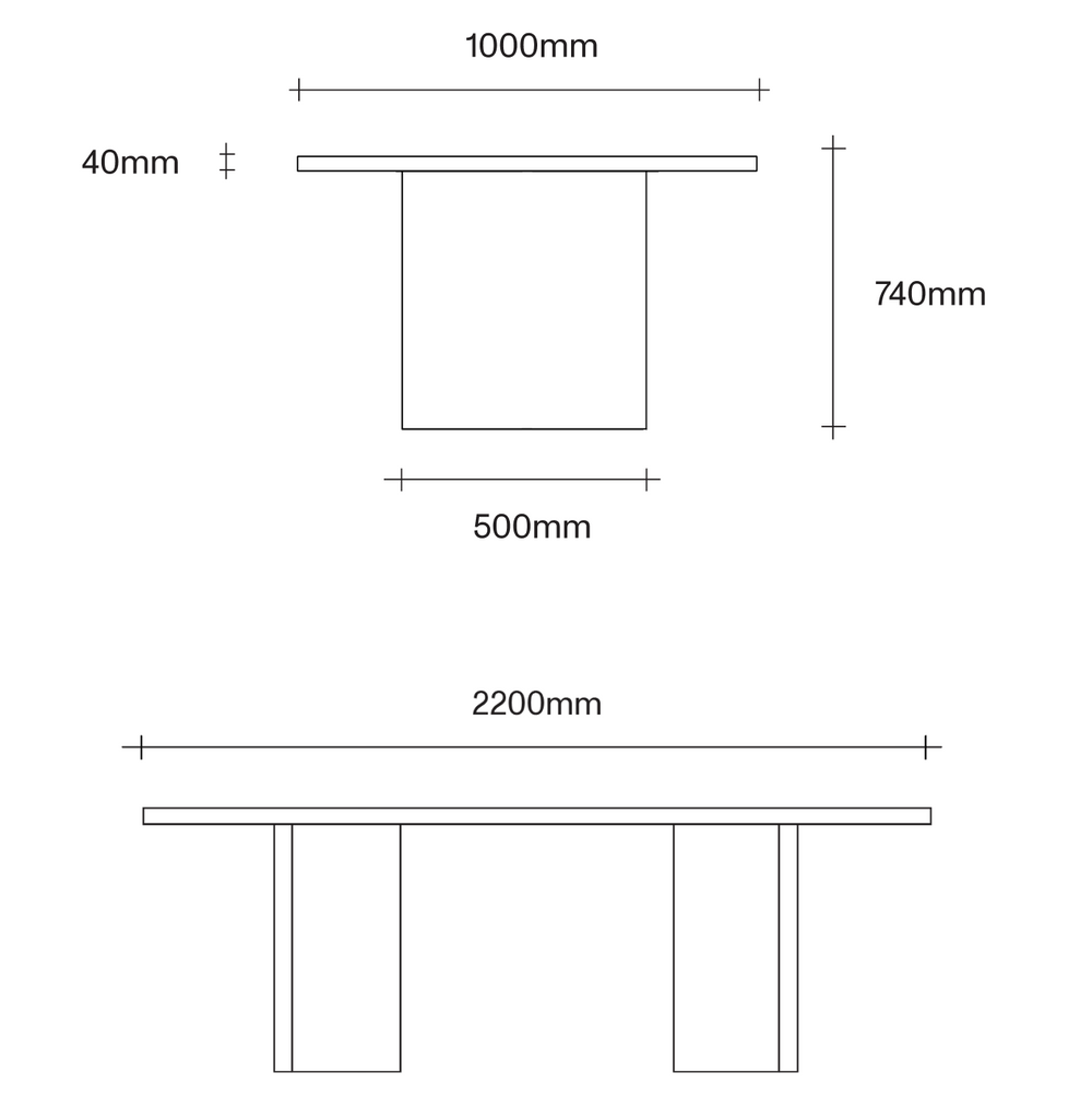 2200mm x 1000mm / Mist plan
