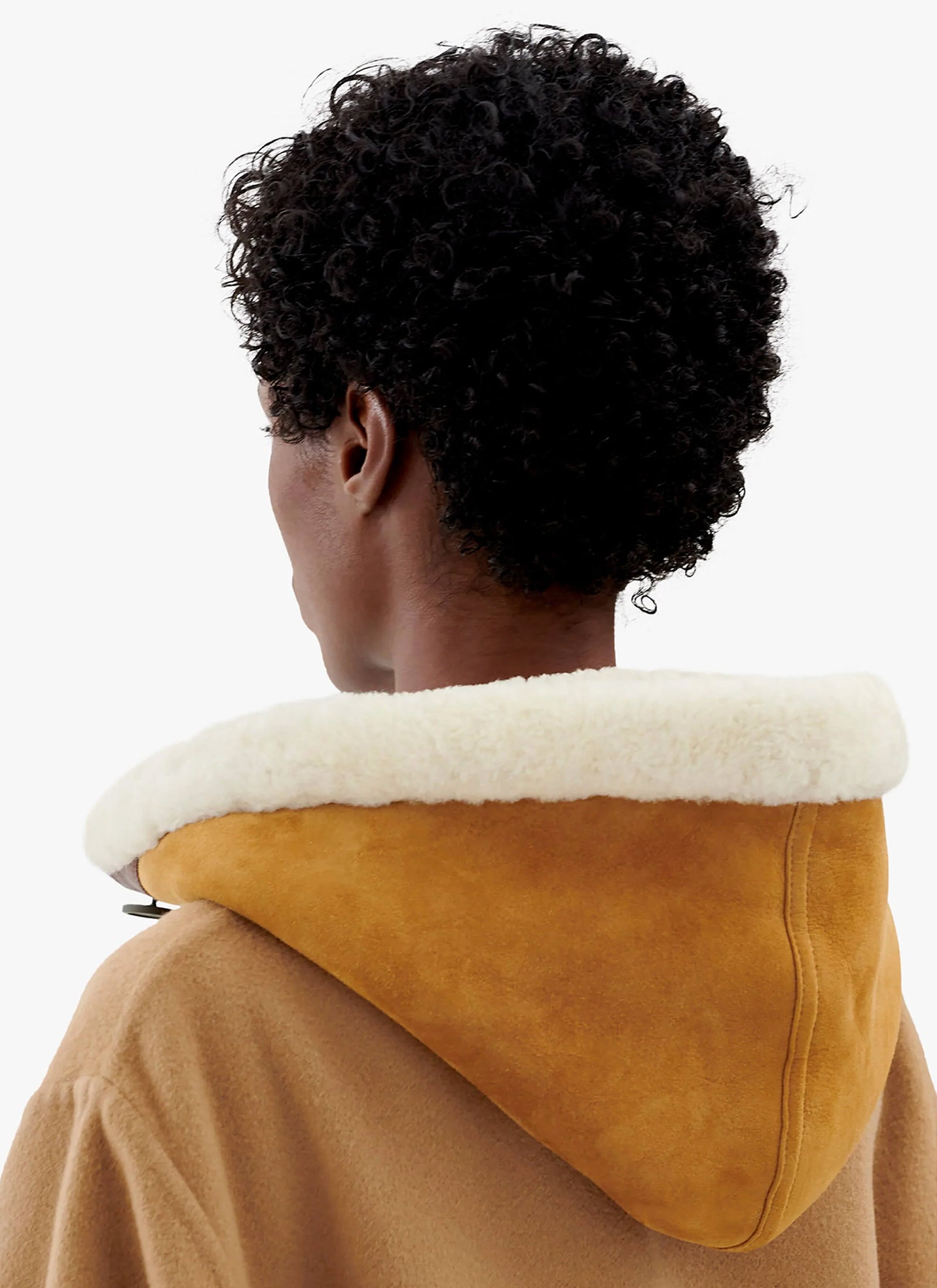 Shearling Close Fit Hood - Tan / Natural