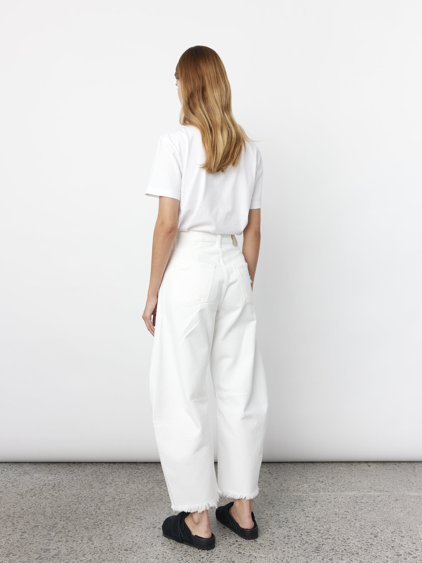 Horseshoe Jean in Jicama (White)