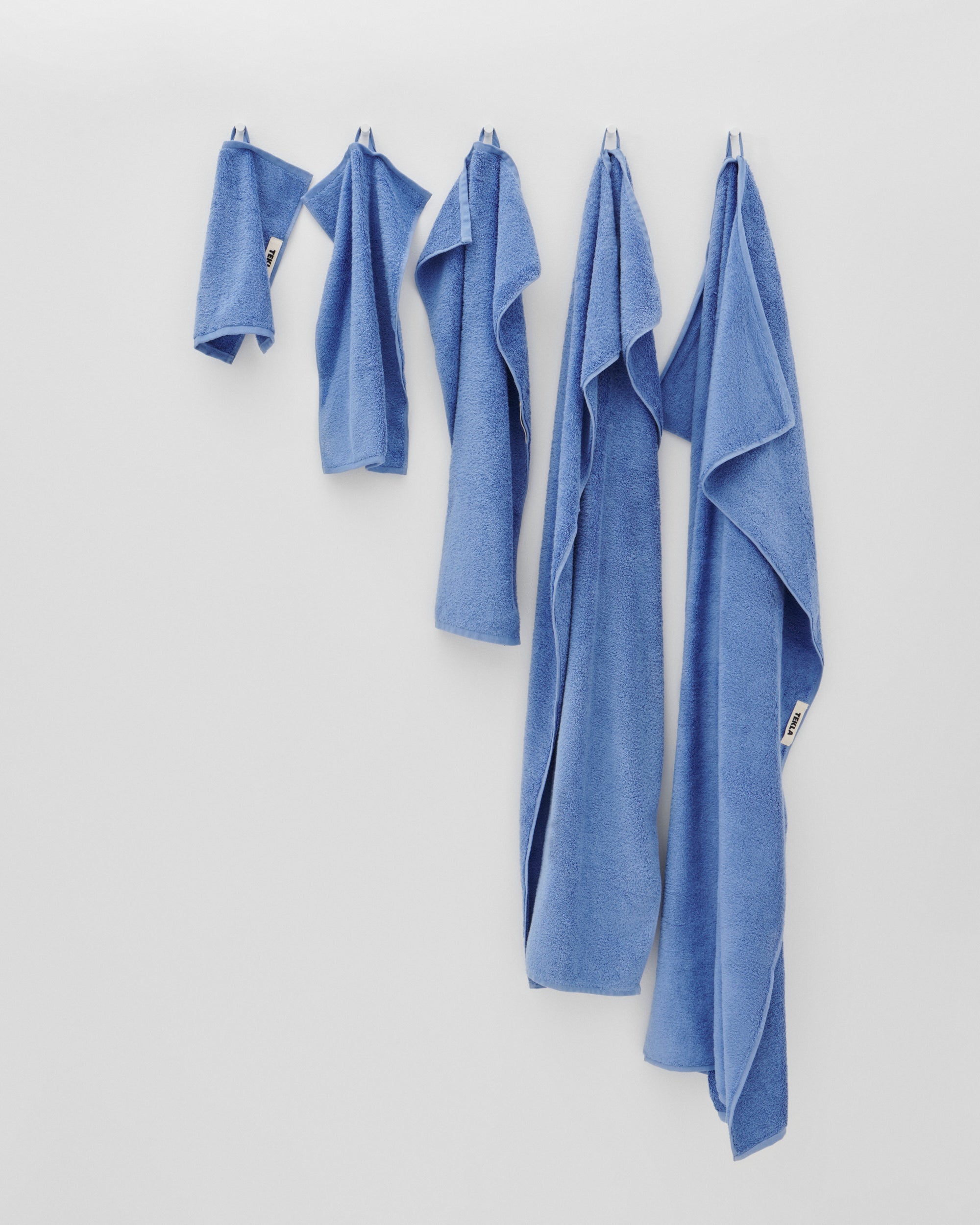 Organic Cotton Towels - Clear Blue