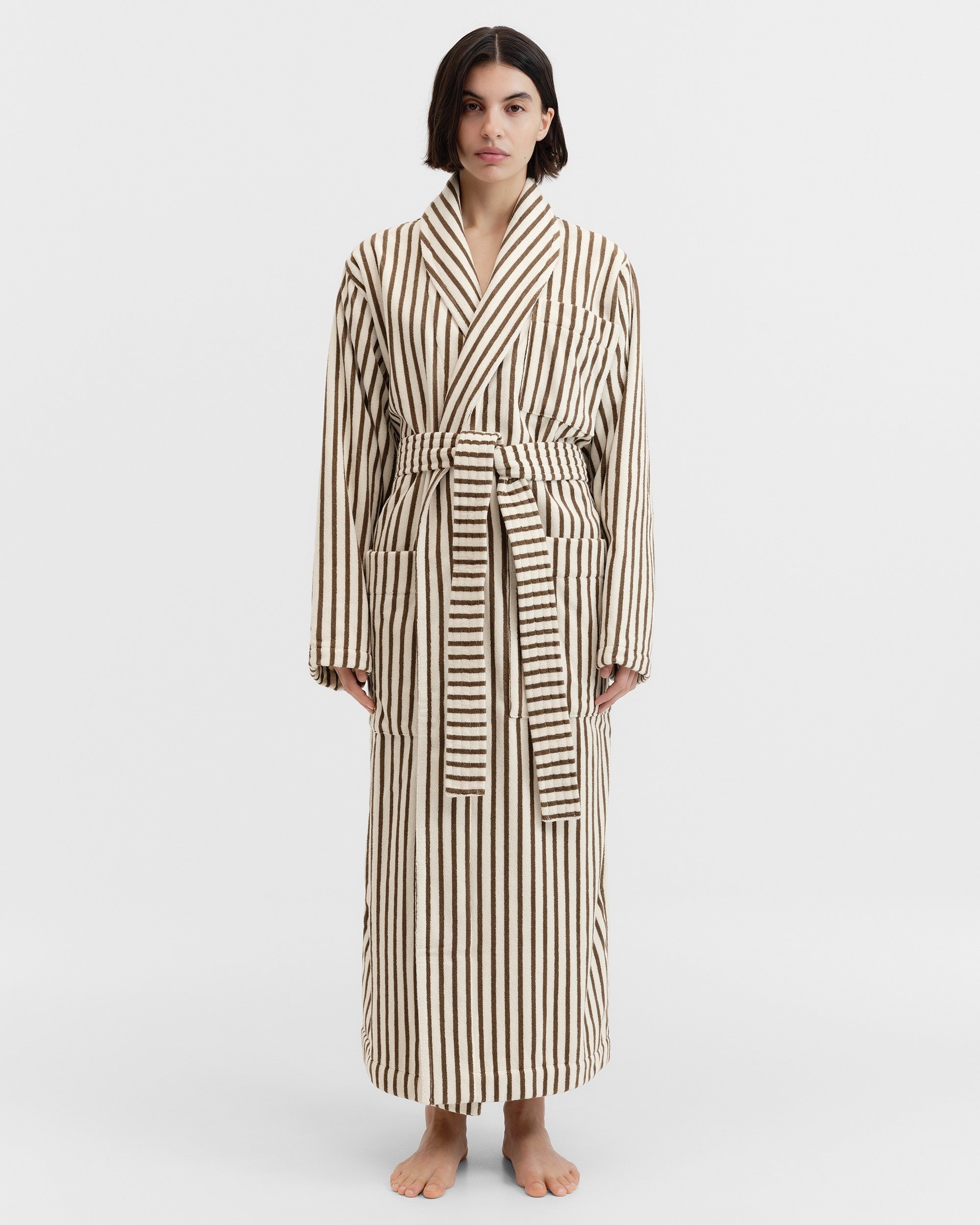 Classic Bathrobe - Kodiak Stripe