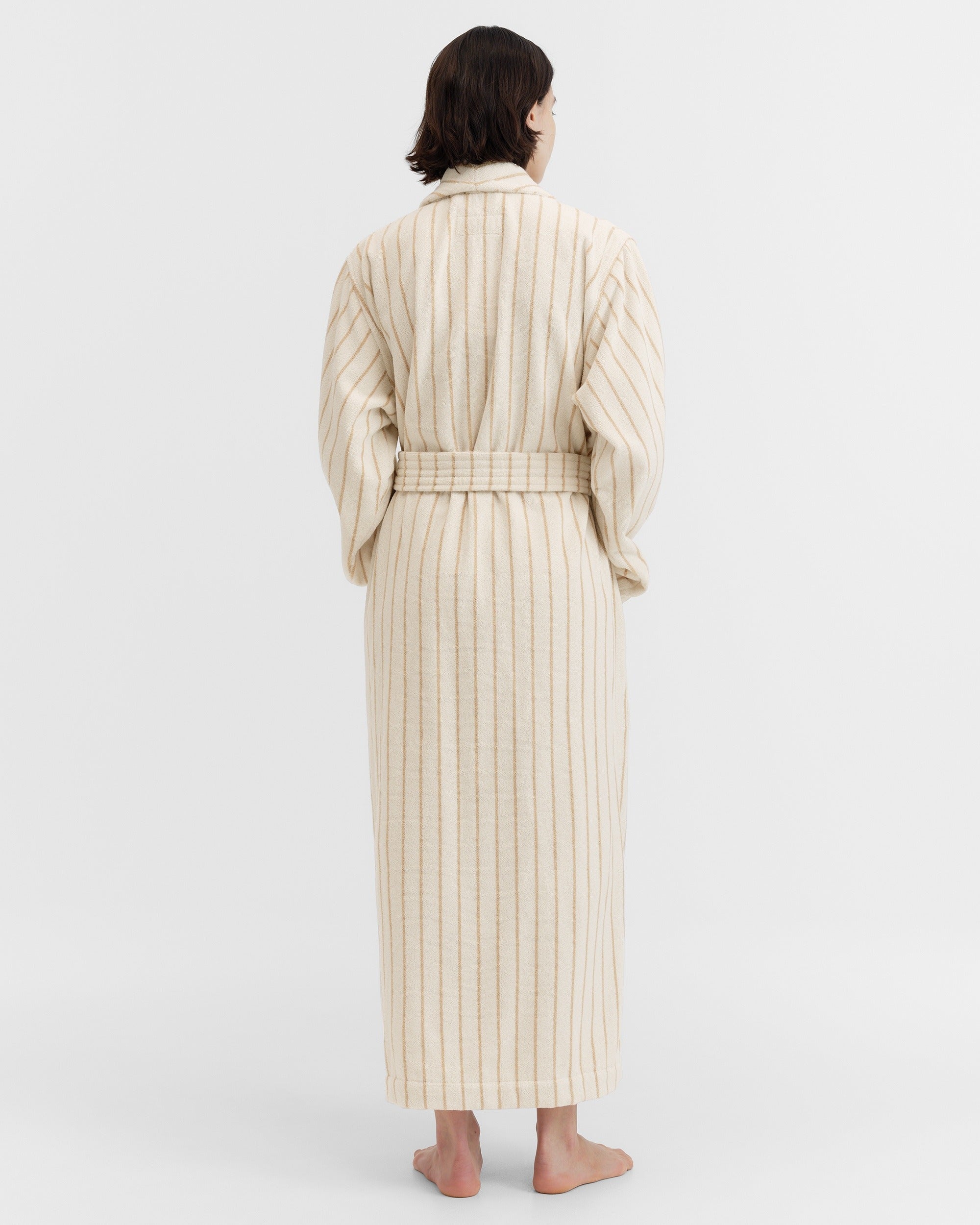 Classic Bathrobe - Sienna Stripe