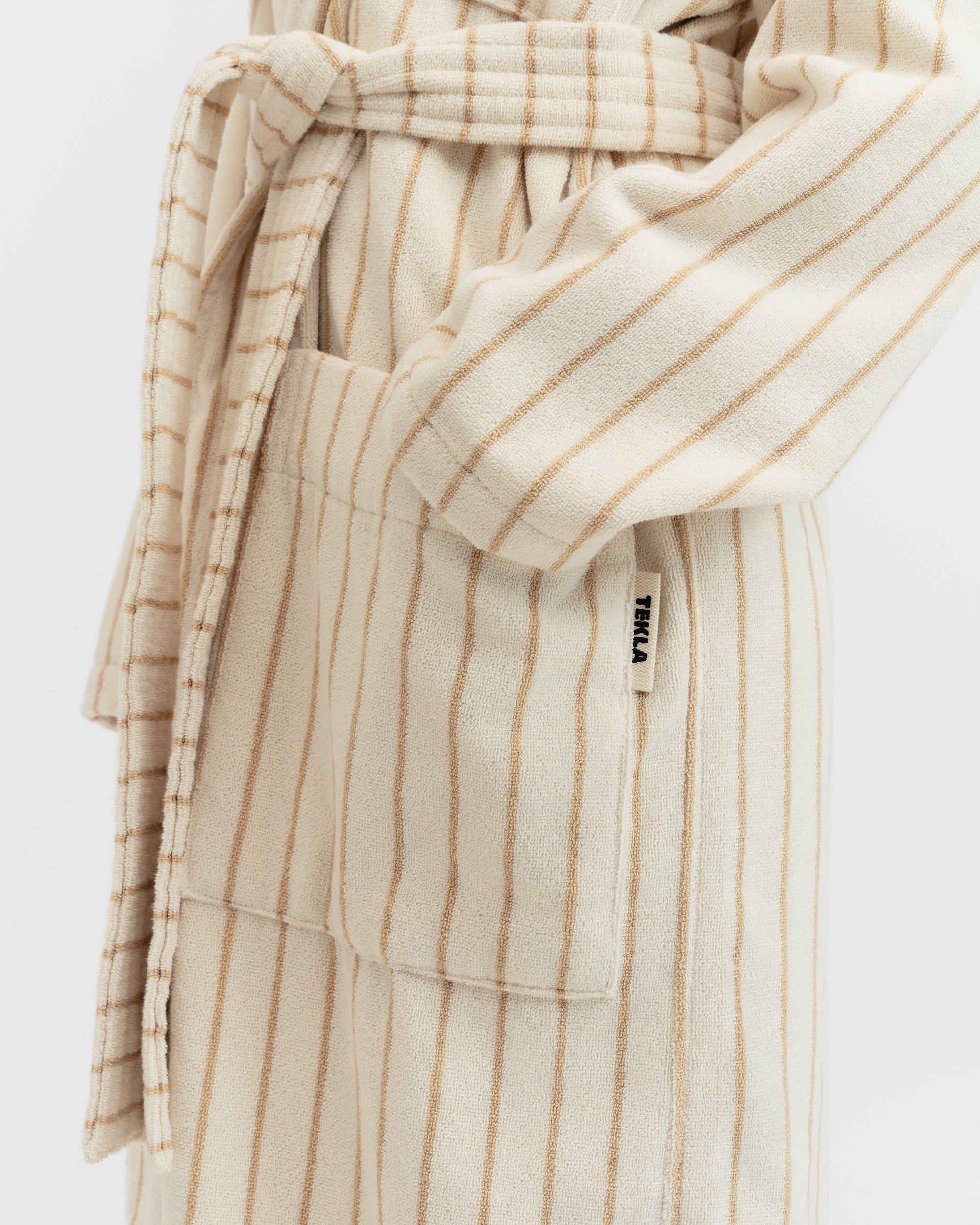 Classic Bathrobe - Sienna Stripe