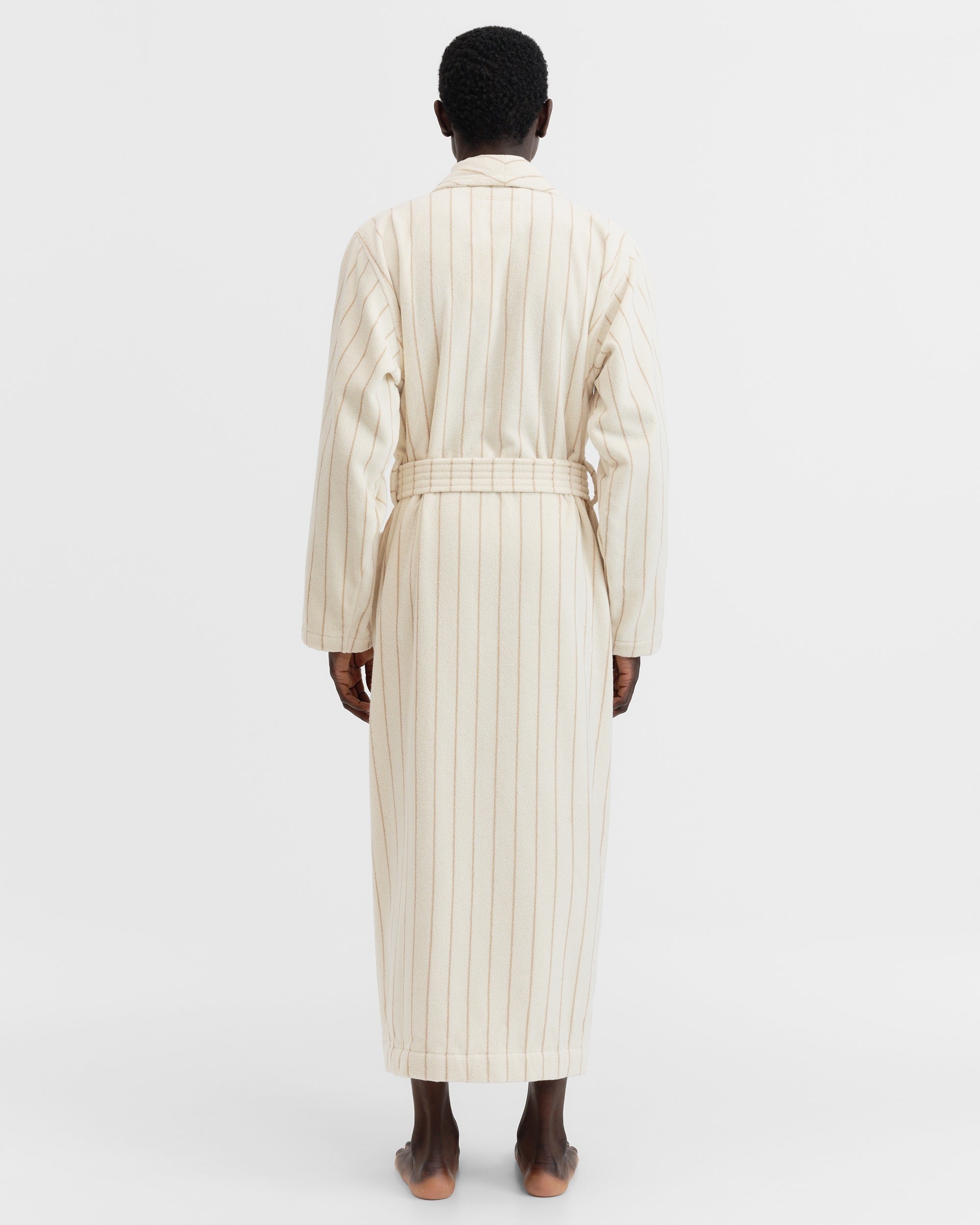 Classic Bathrobe - Sienna Stripe