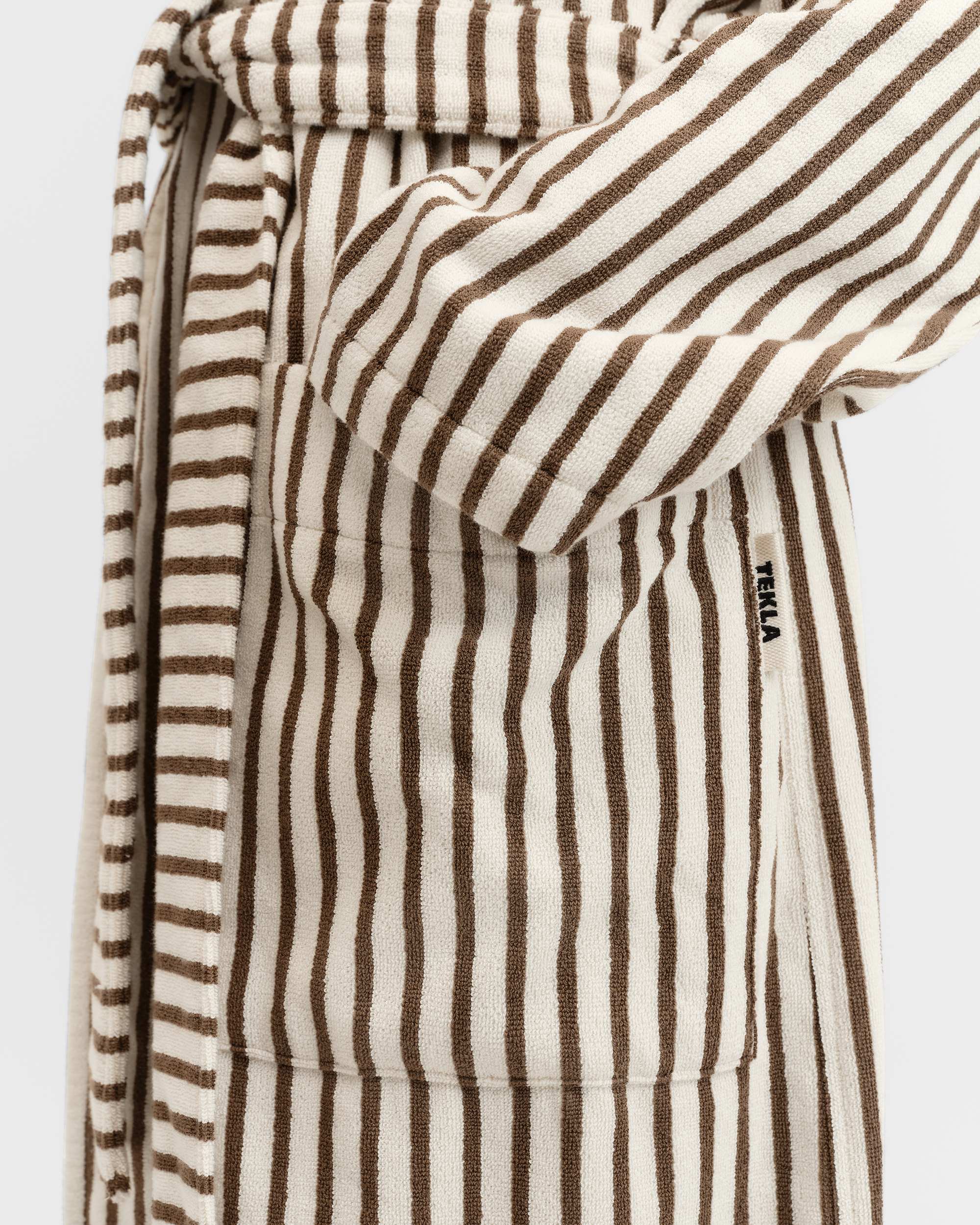 Hooded Bathrobe - Kodiak Stripe