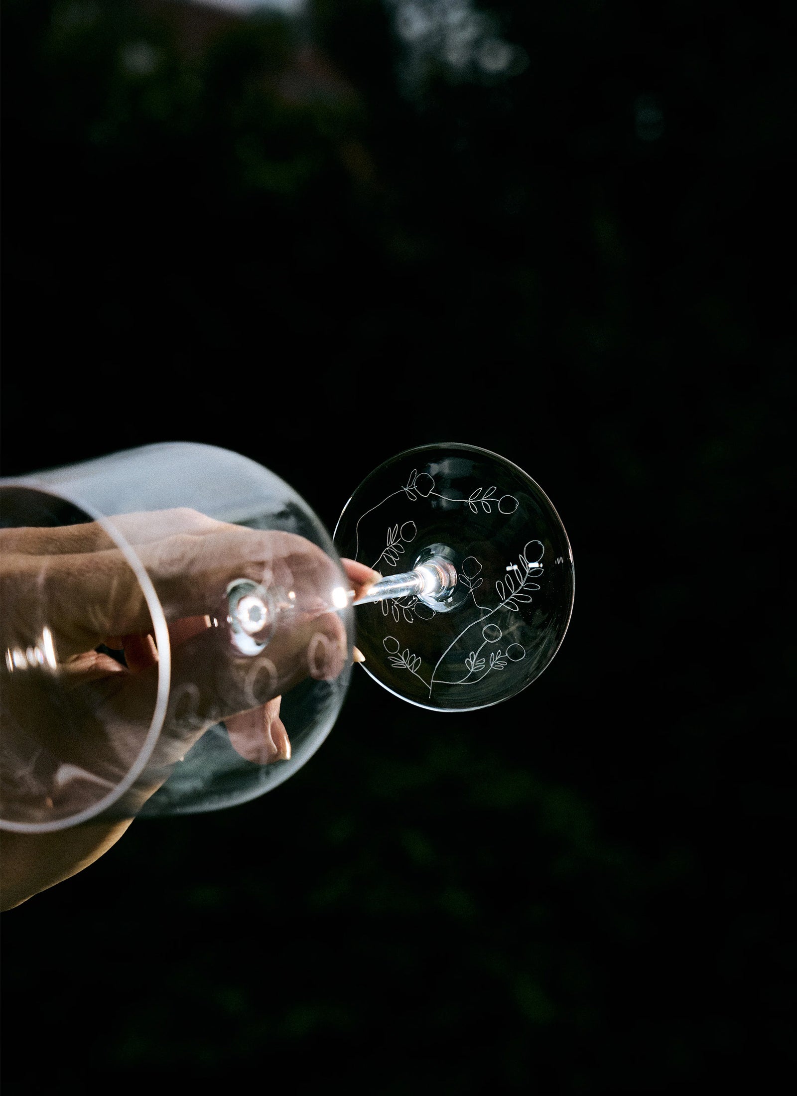 Serax x Marni Wine Glass - Mirtillo Tea Midnight Flowers (Set of 4)