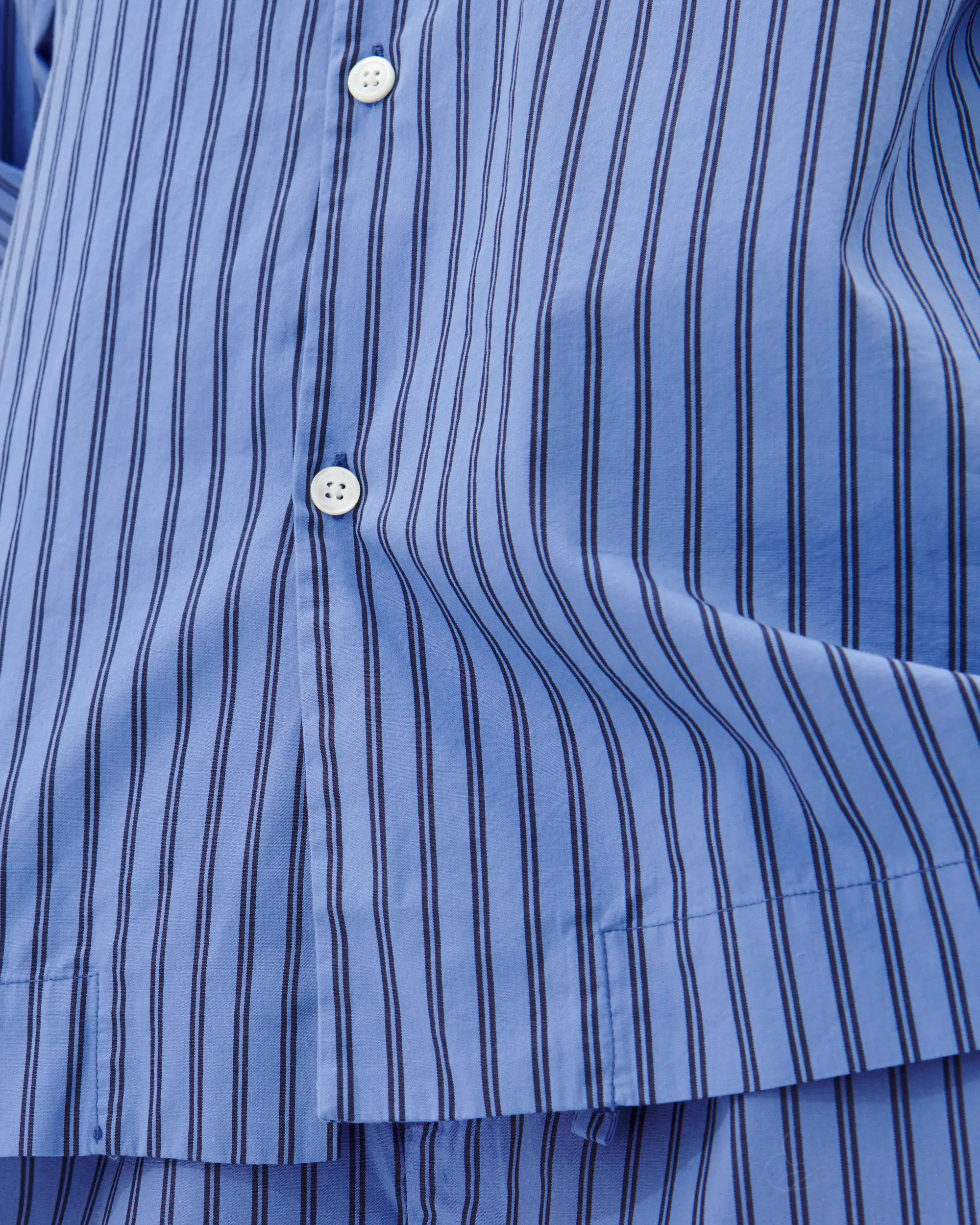 Poplin Sleep Shirt - Boro Stripes