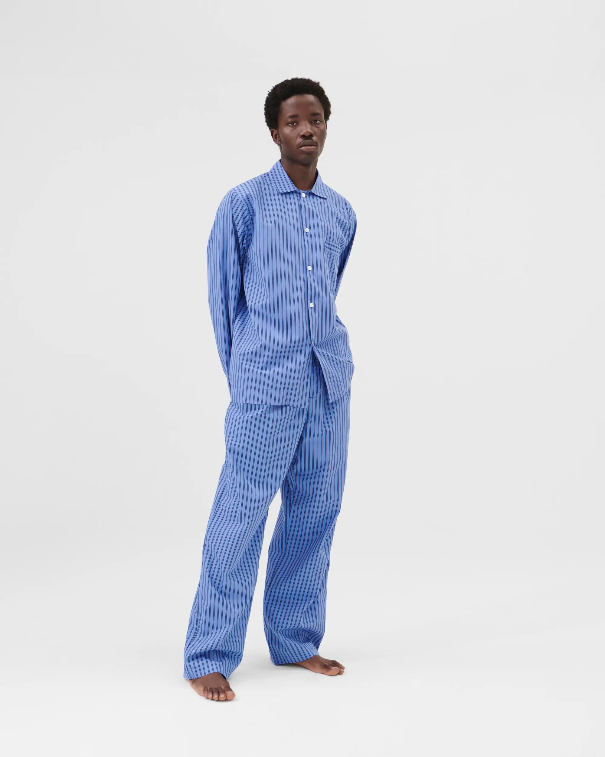Poplin Sleep Shirt - Boro Stripes