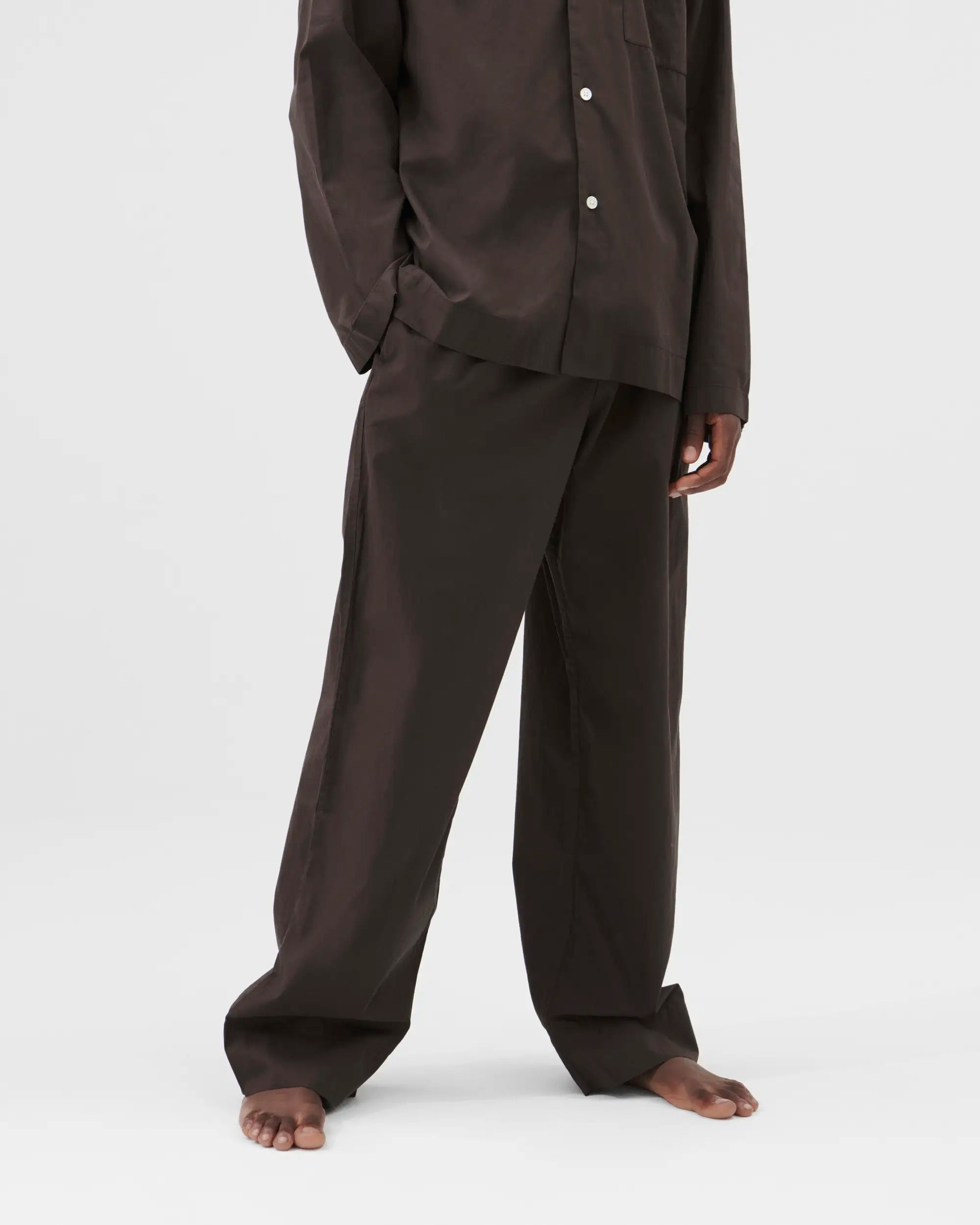 Poplin Sleep Pants - Coffee
