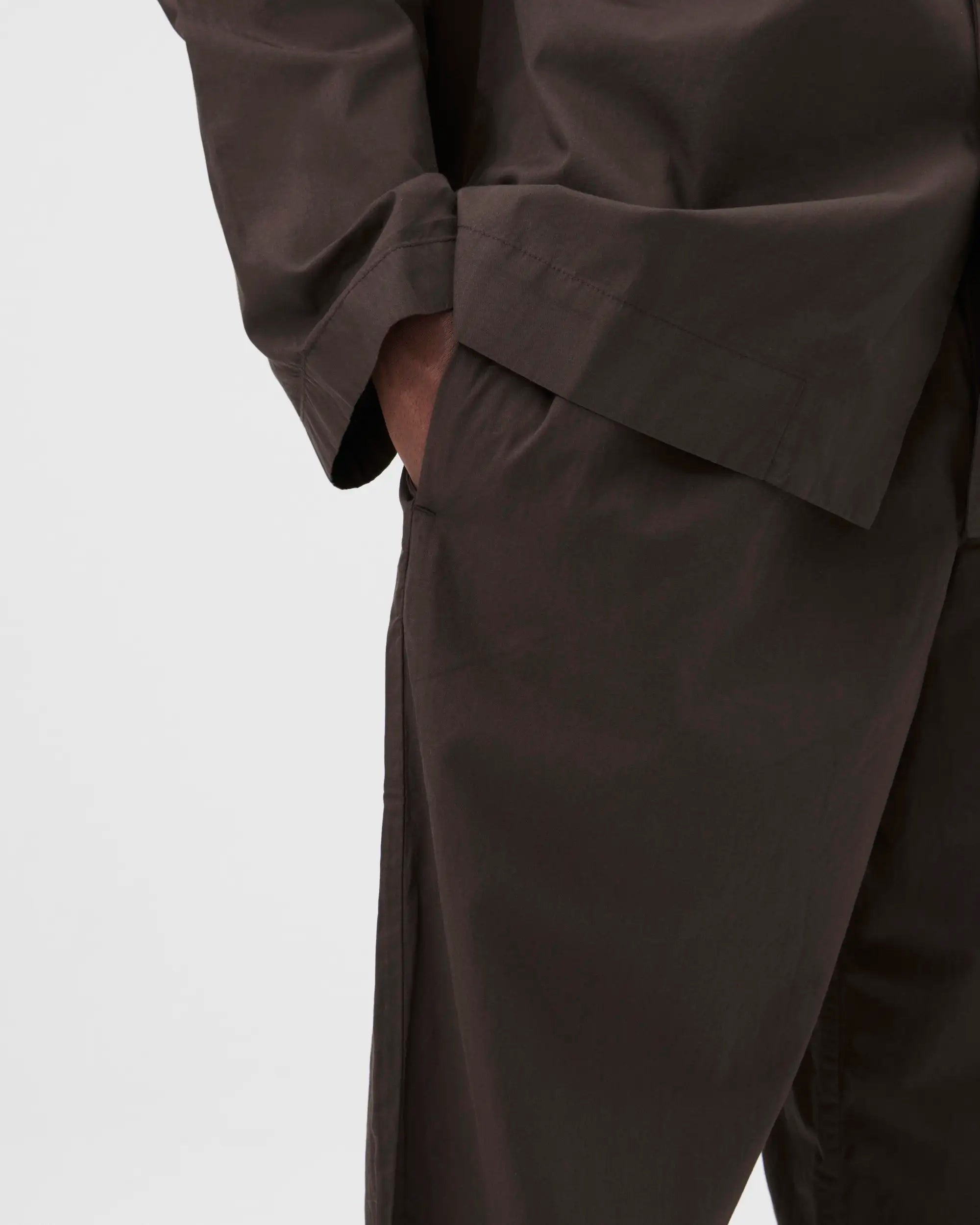 Poplin Sleep Pants - Coffee