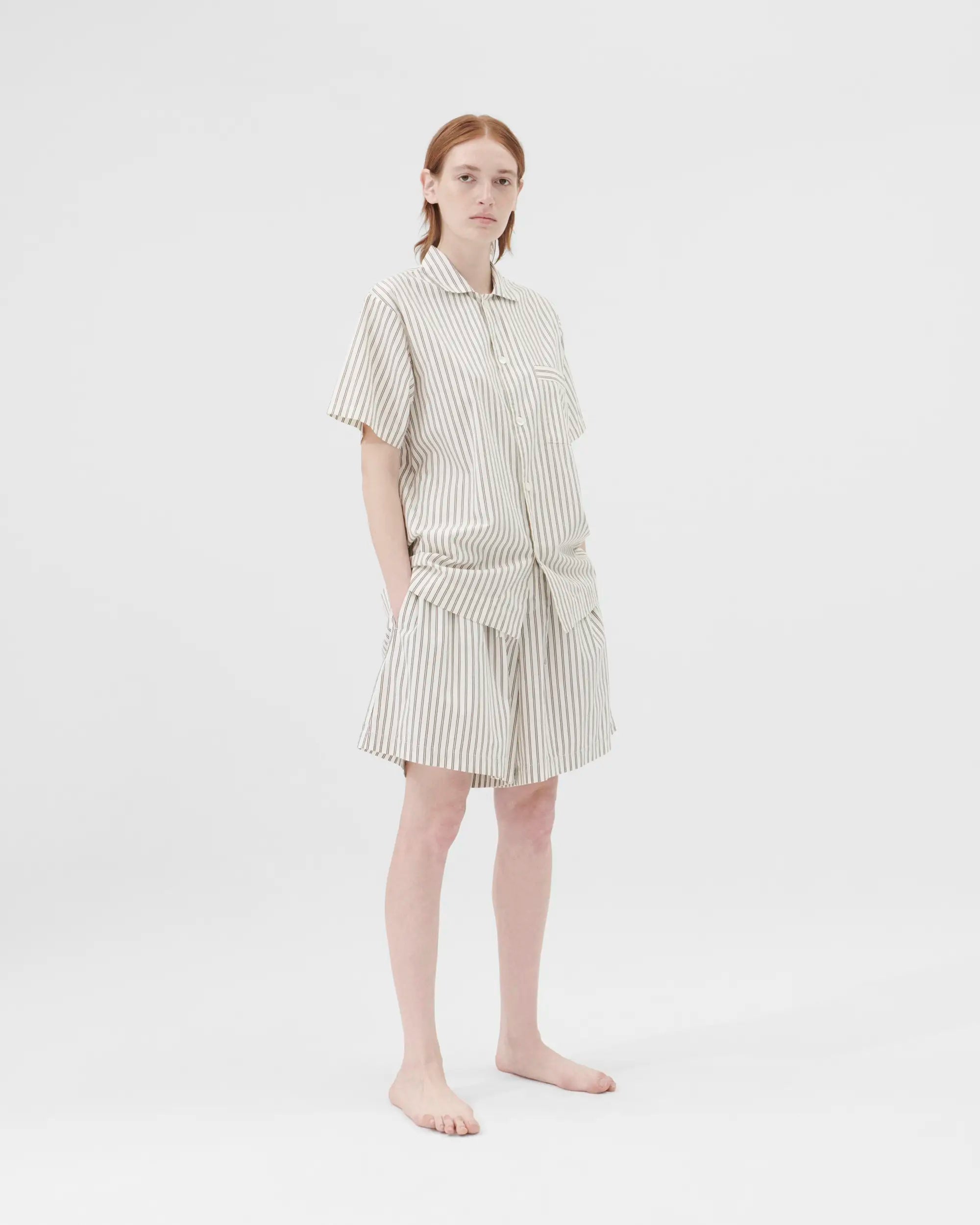Poplin Sleep Shorts - Hopper Stripes