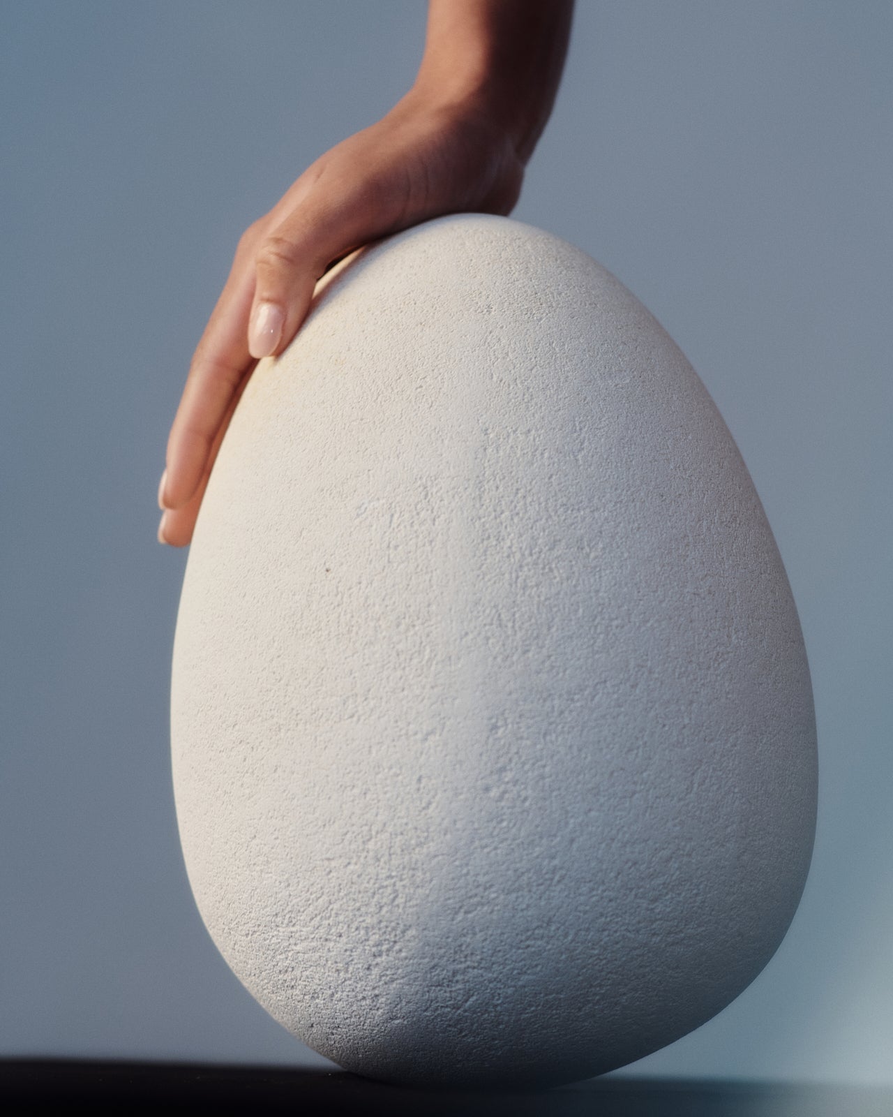 Egg Sculpture - Limestone