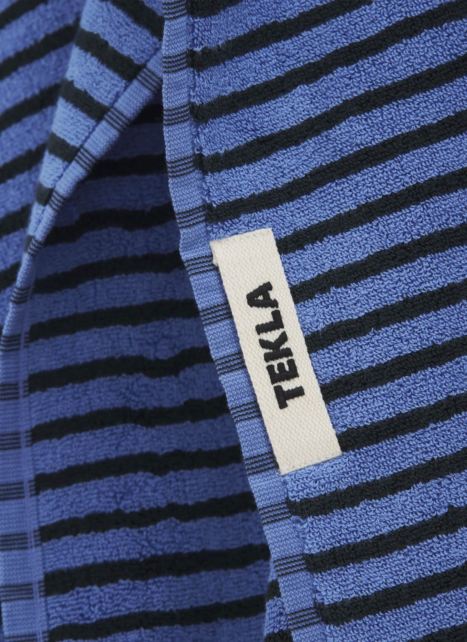 Organic Cotton Towels - Blue and Black