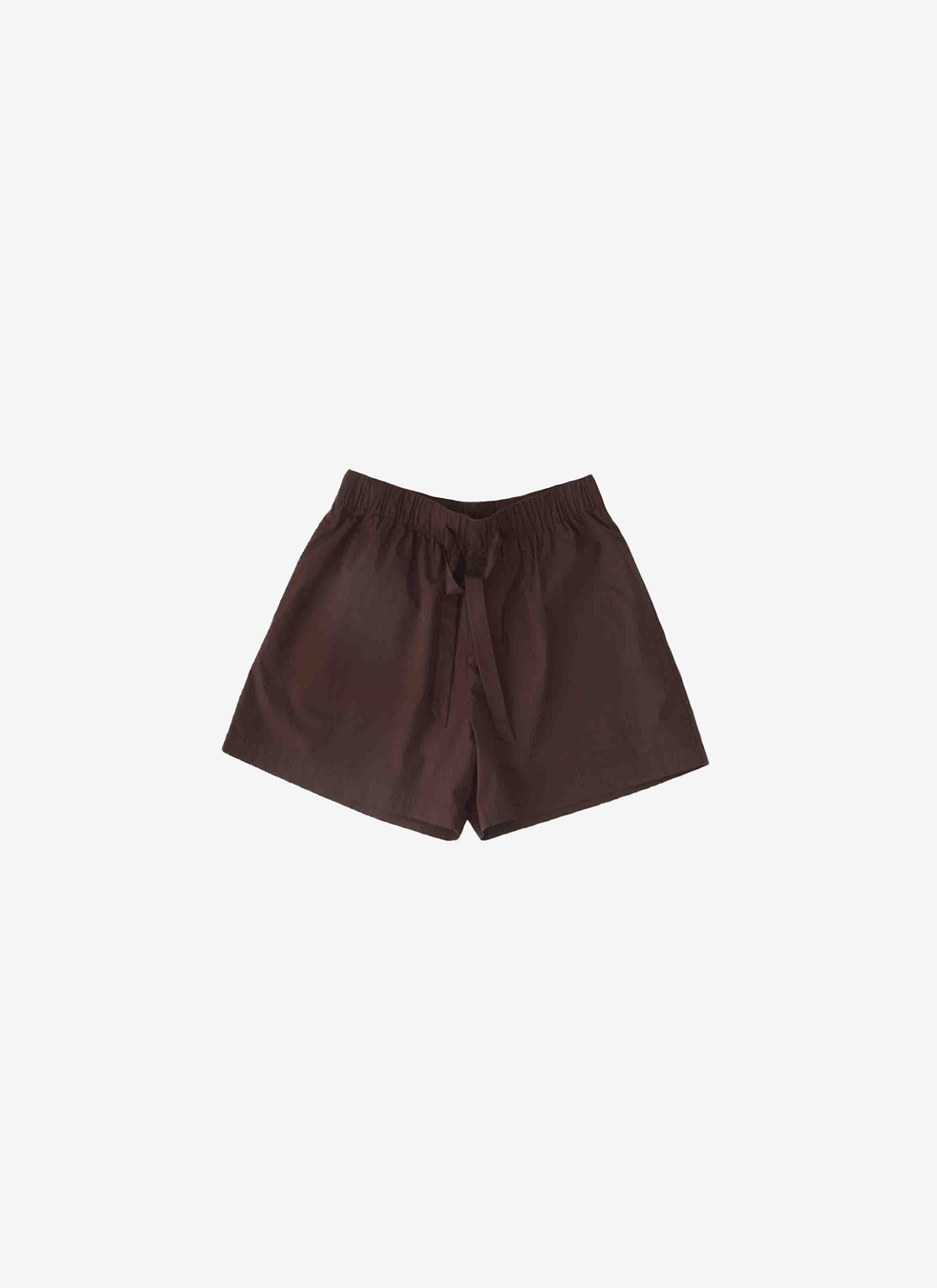 Poplin Sleep Shorts - Coffee