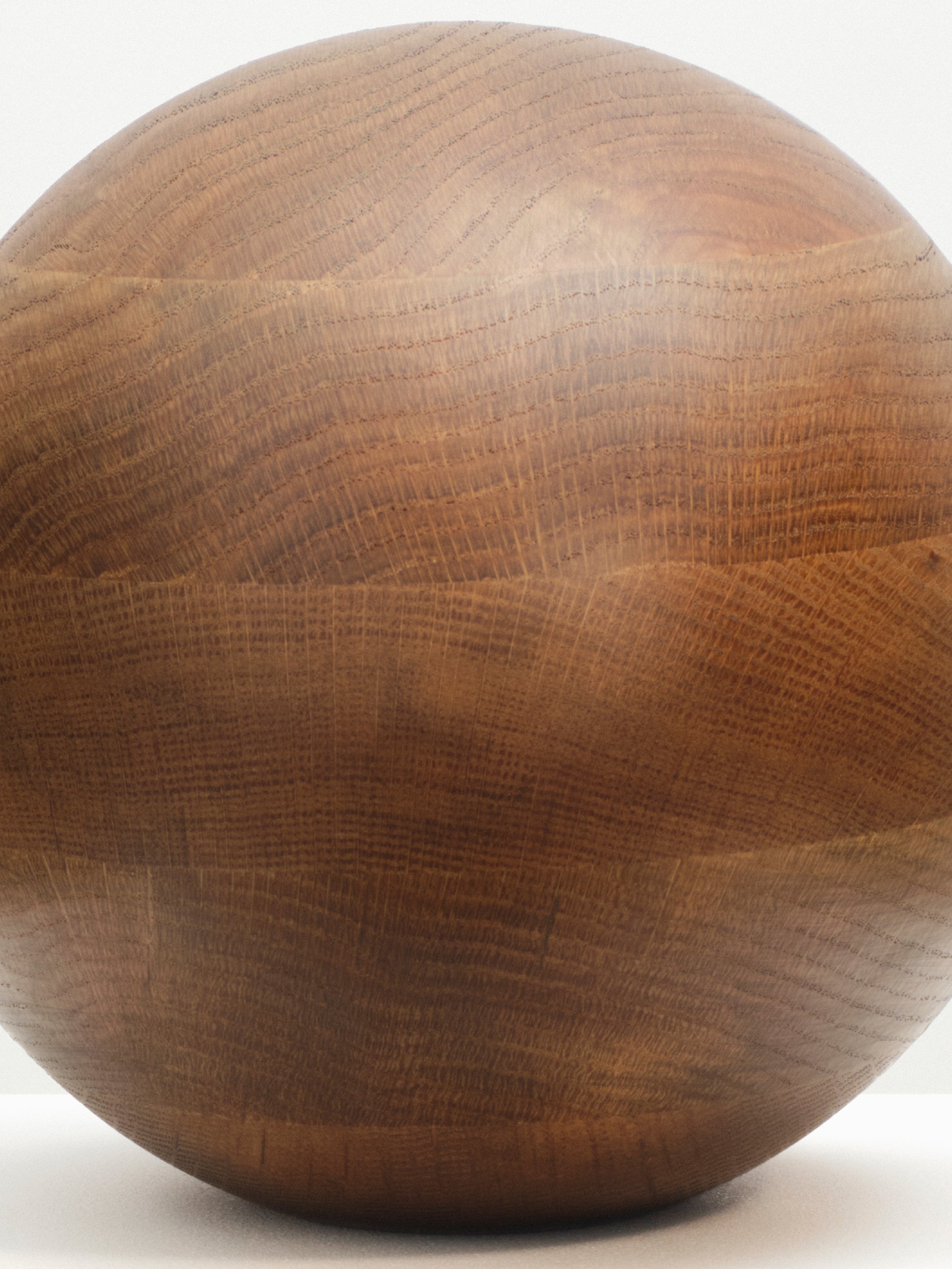 Egg Sculpture - Solid Oak
