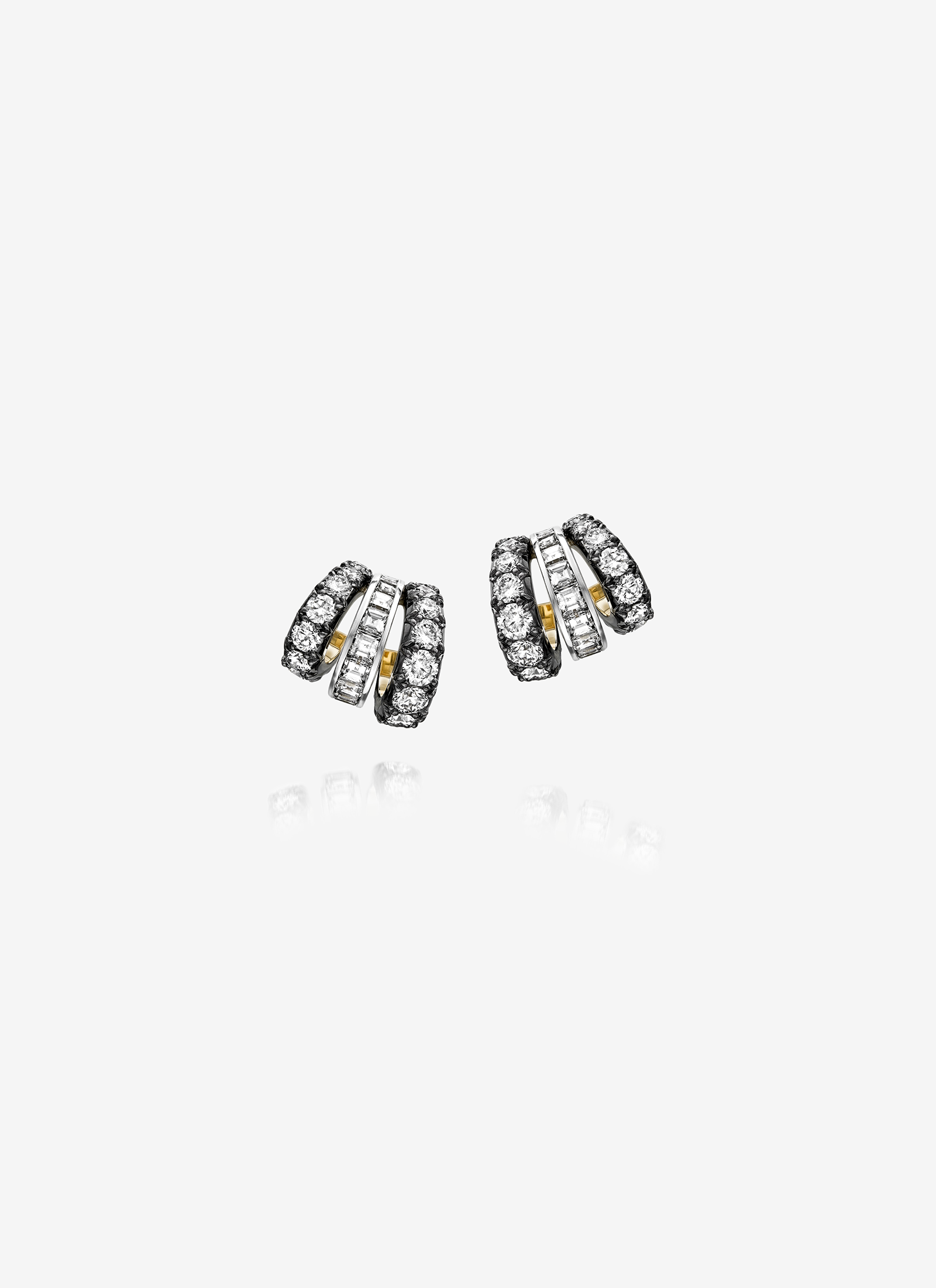 Earrings - Tripsets Cut-Down Diamond