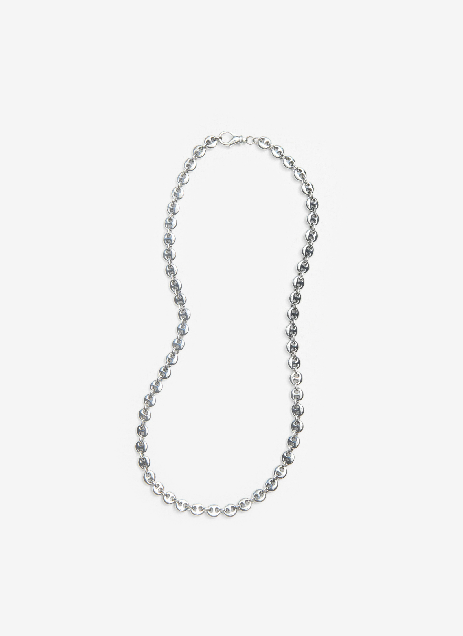 Small Circle Link Necklace Sterling Silver