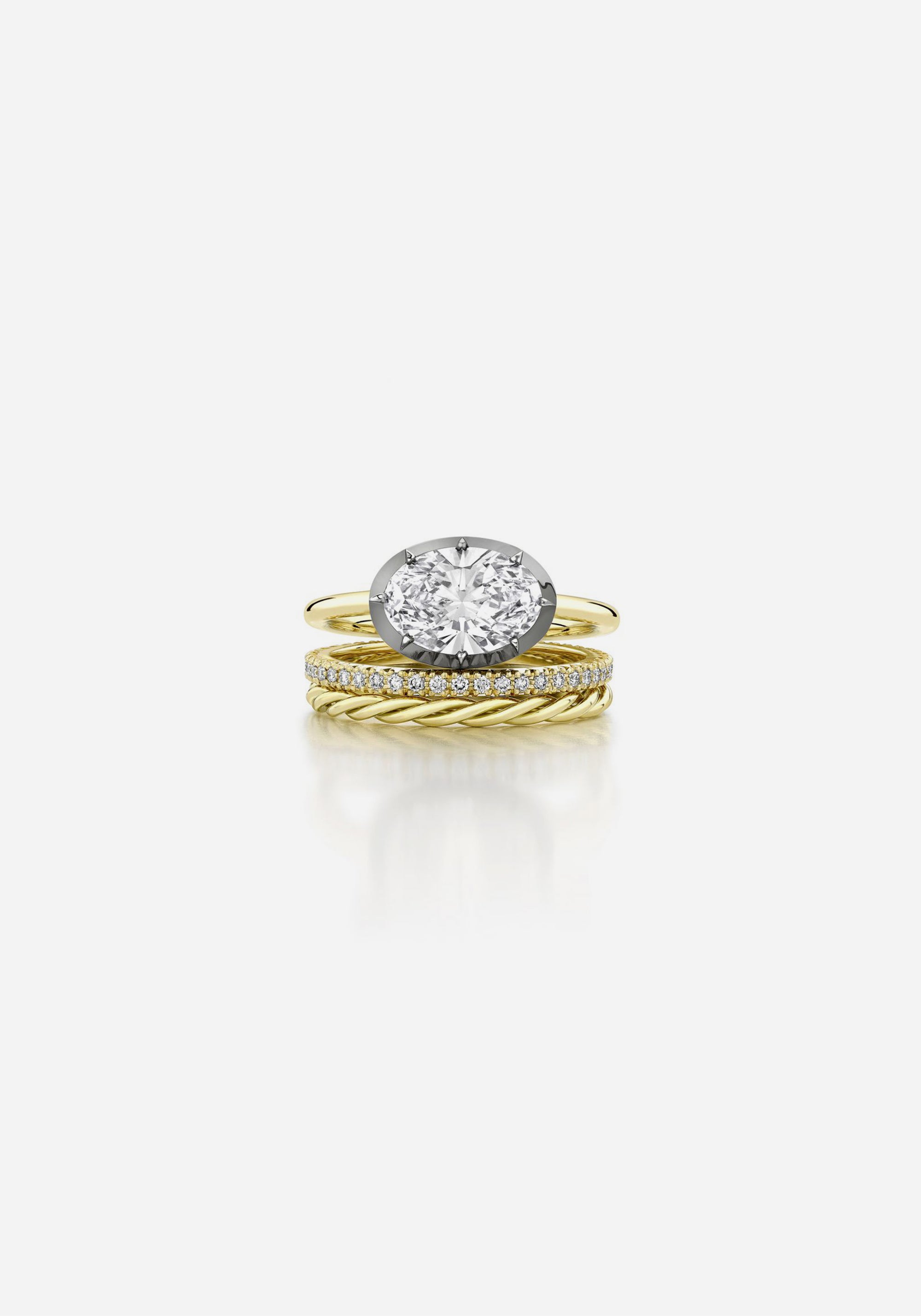 Gold Band - Rope Ring YG