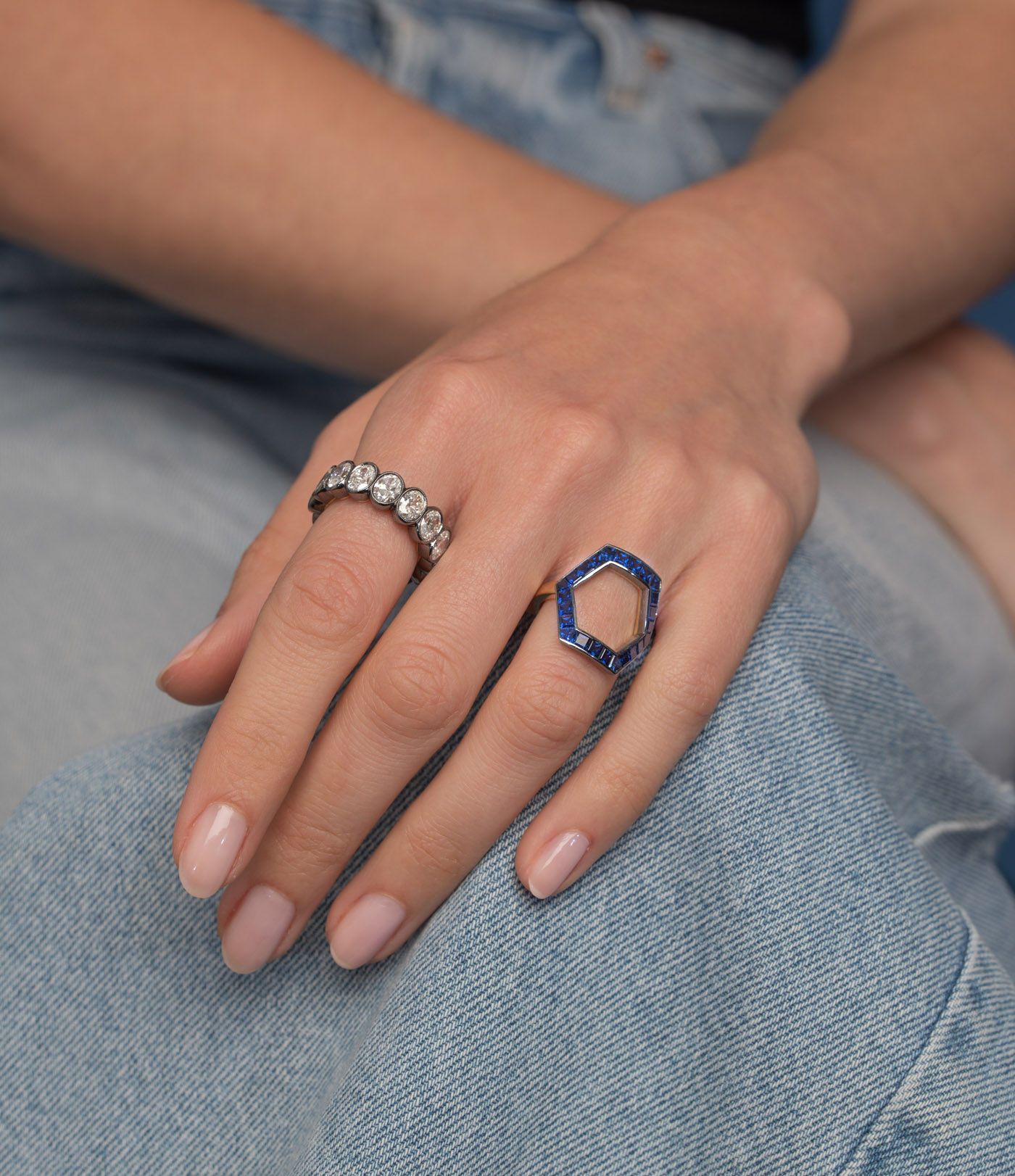 Eternity Band - Large Oval Diamond