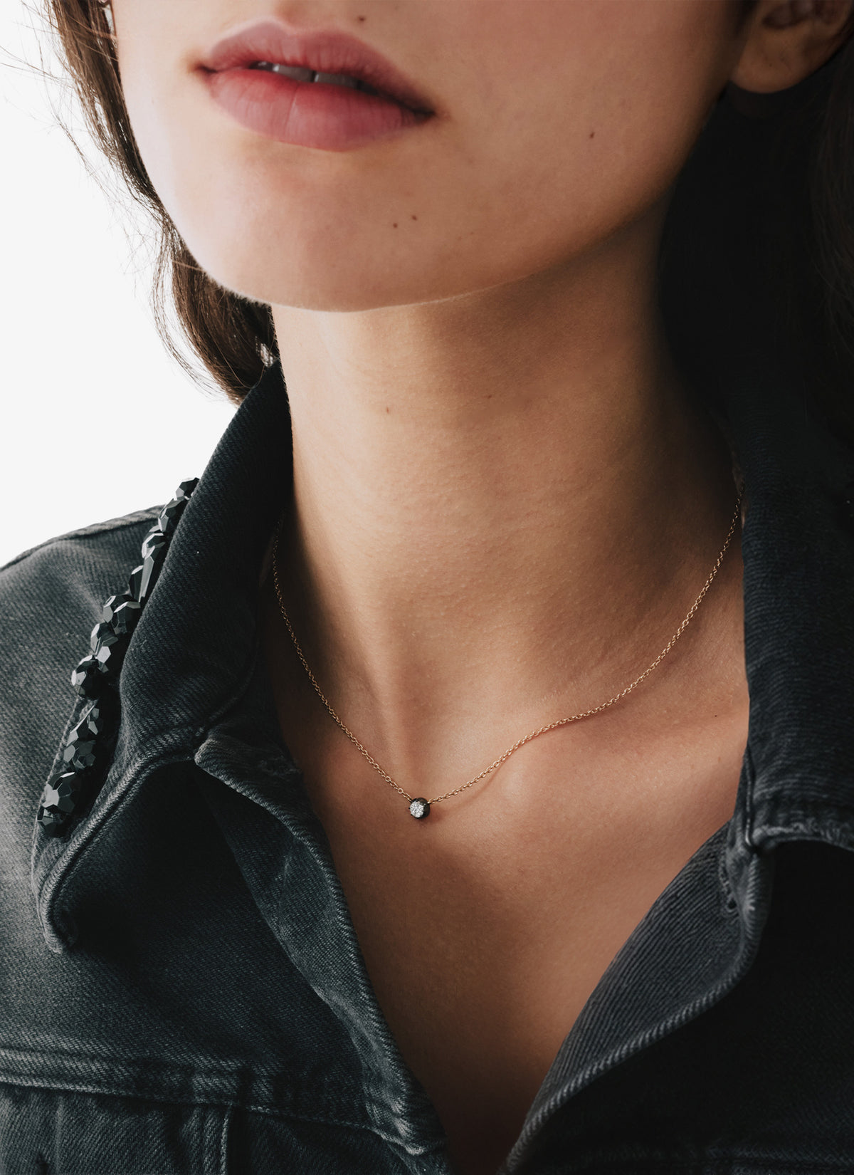 Necklace - 0.50ct Diamond Round Pendant BWG