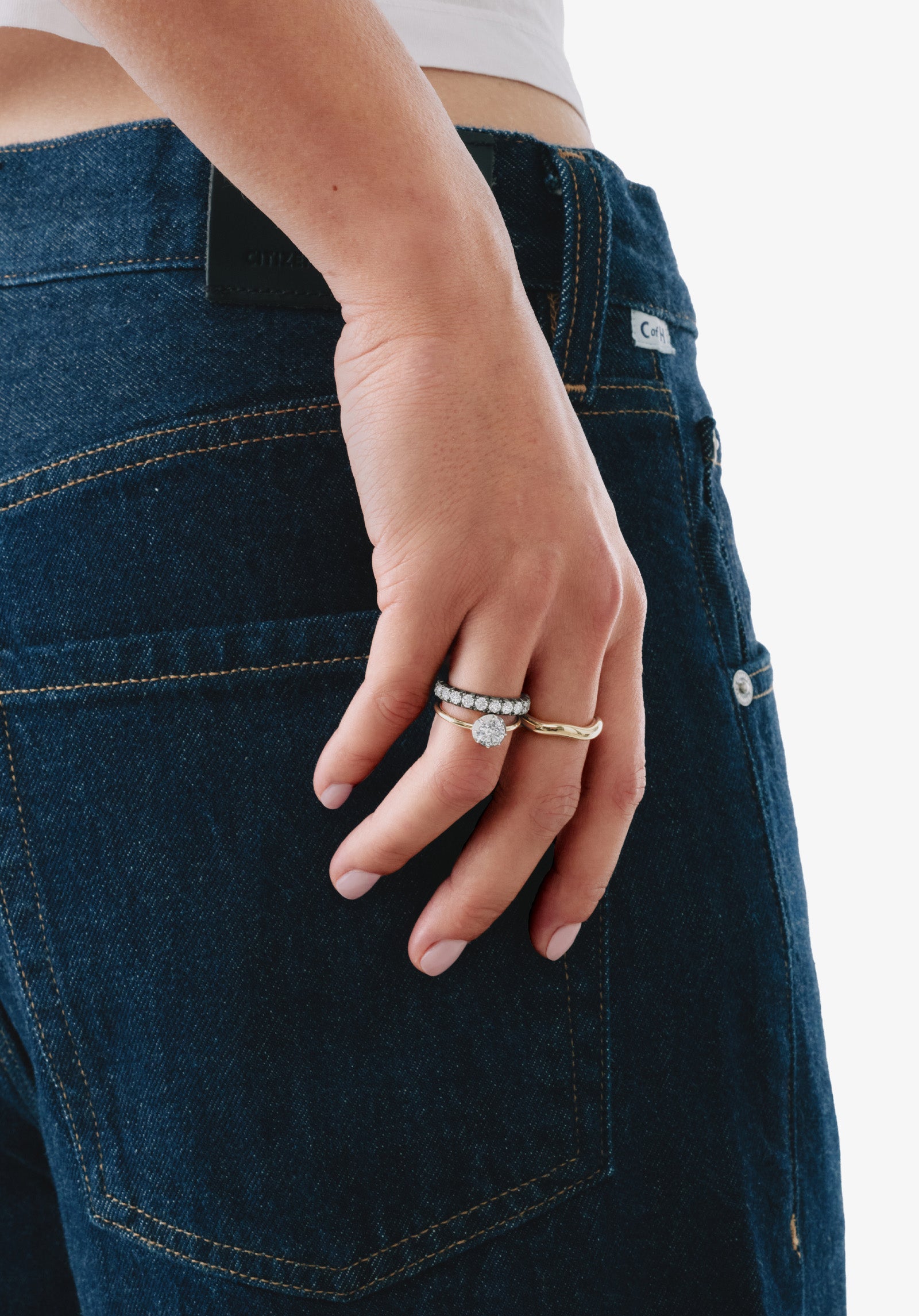 BB Ring - Diamond Round 1.10ct WG