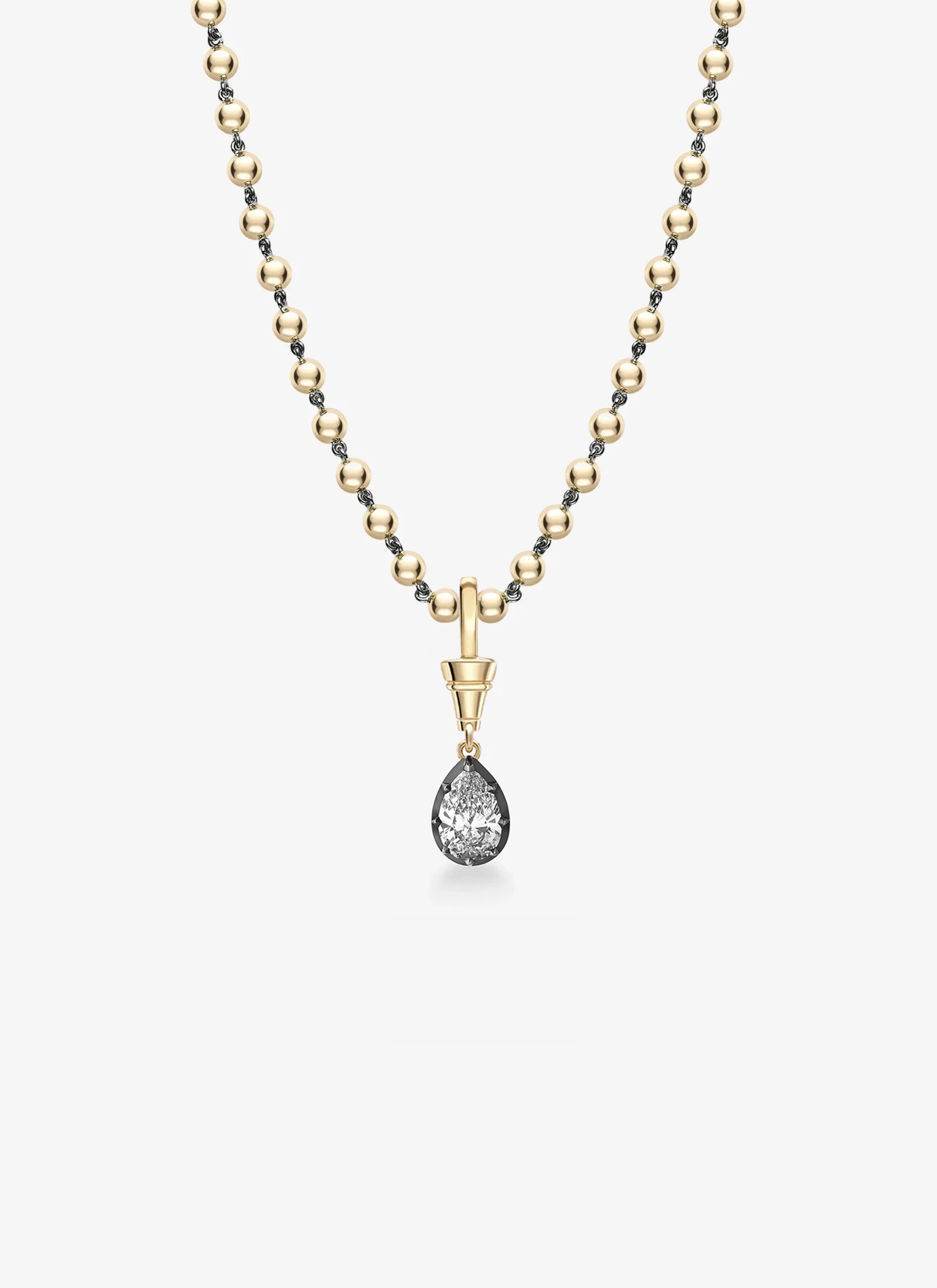 Pendant - Diamond Pear 1.51ct Yellow Gold