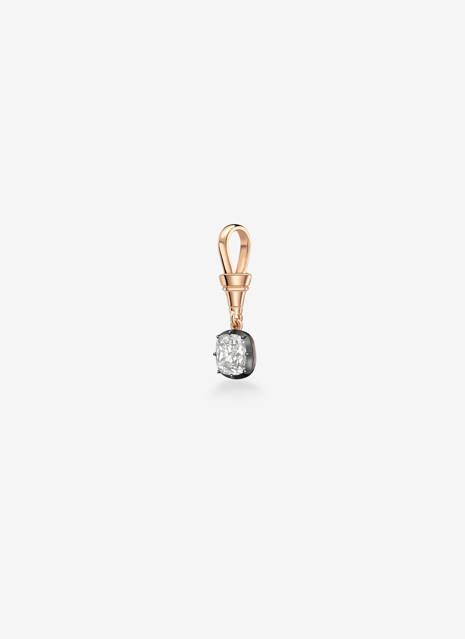 Ball n Chain Pendant - Cushion Cut 1.74ct Diamond RG