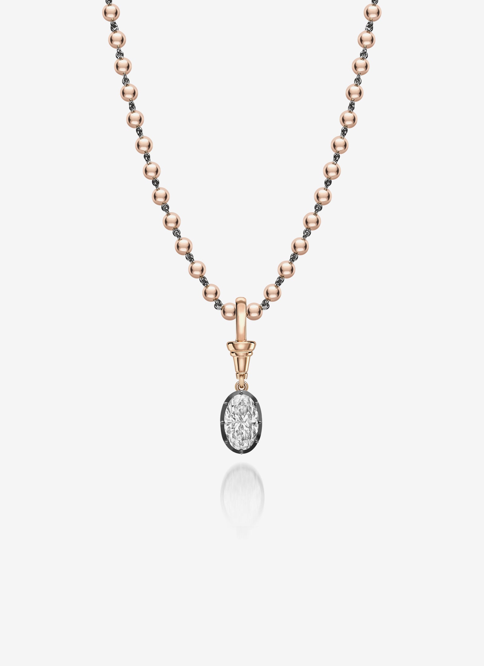 Pendant - Diamond Oval 1.80ct RG