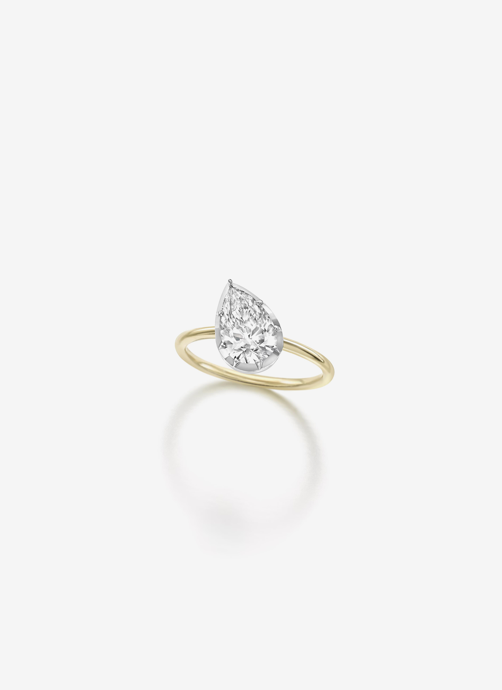 BB Ring - Diamond Tilted Pear 1.50ct