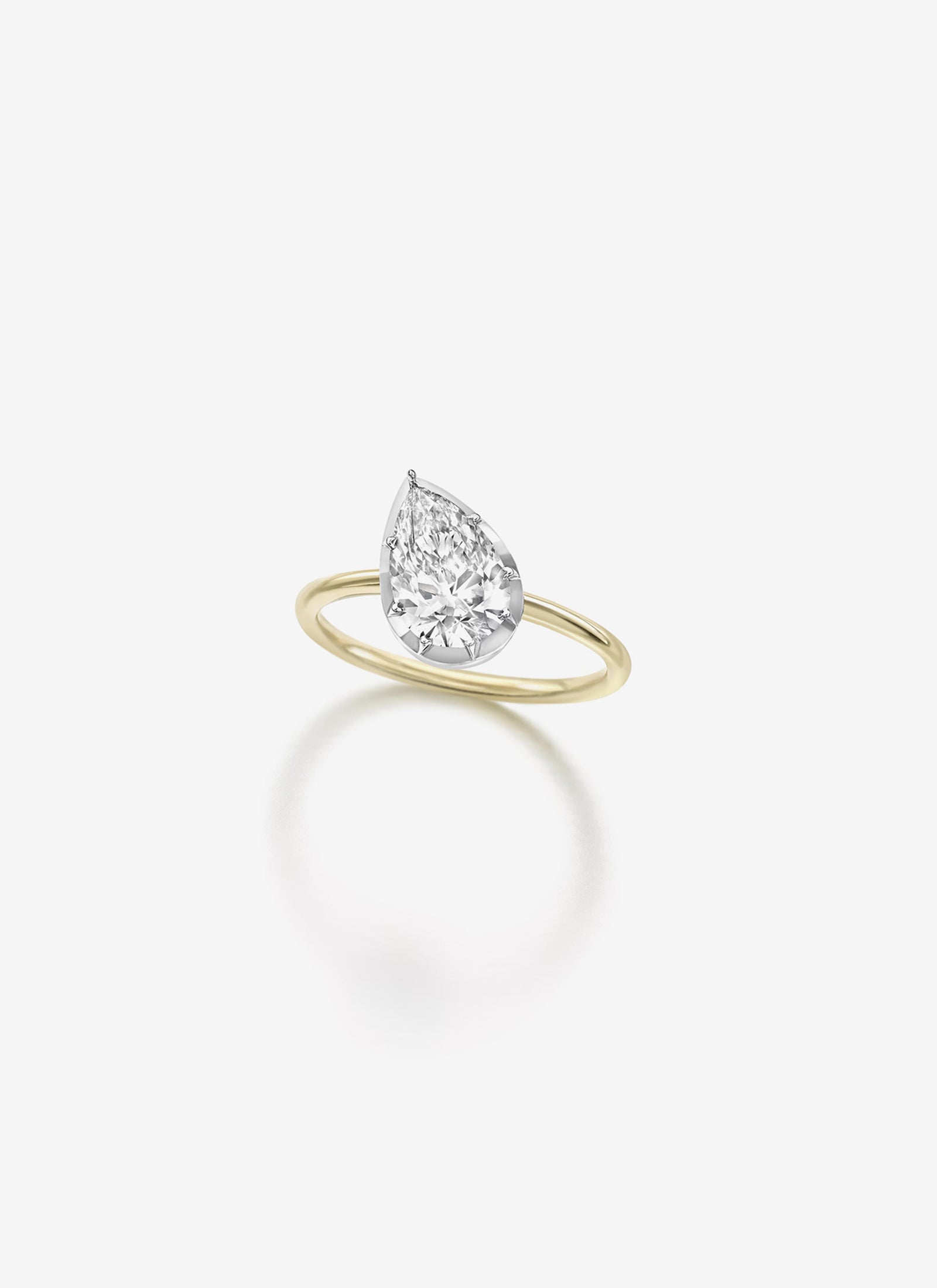 BB Ring - Diamond Tilted Pear 1.50ct