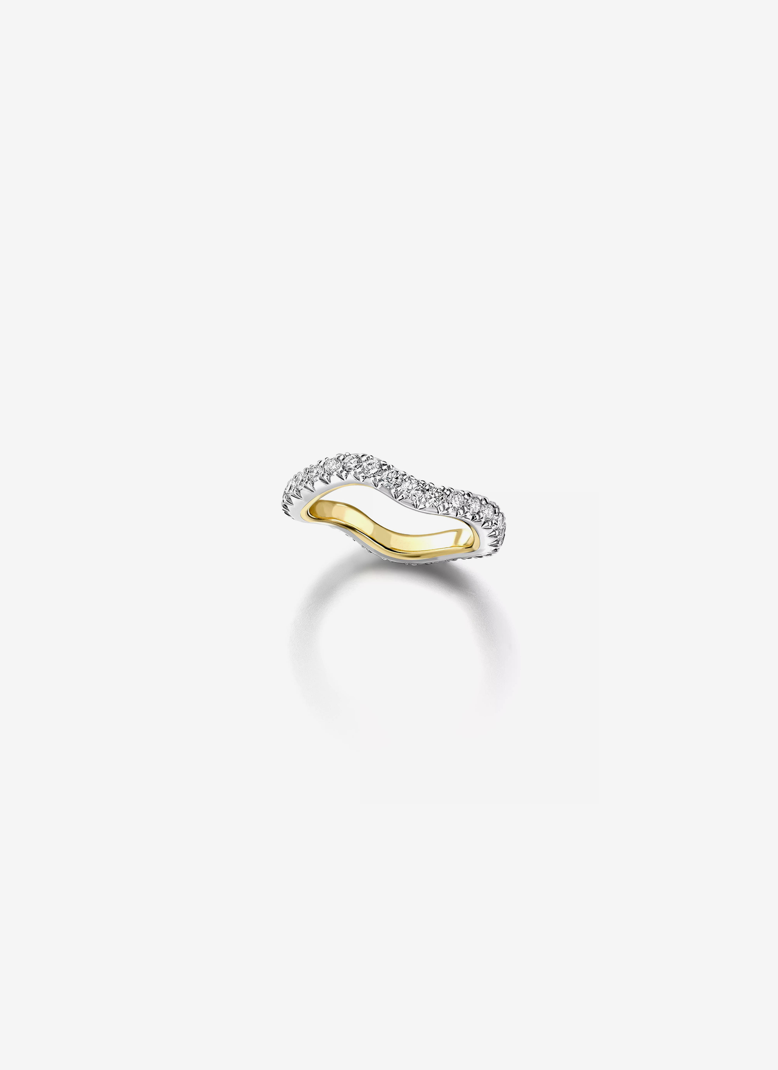 Carmela Diamond & White Gold Spaghetti Hoop Band