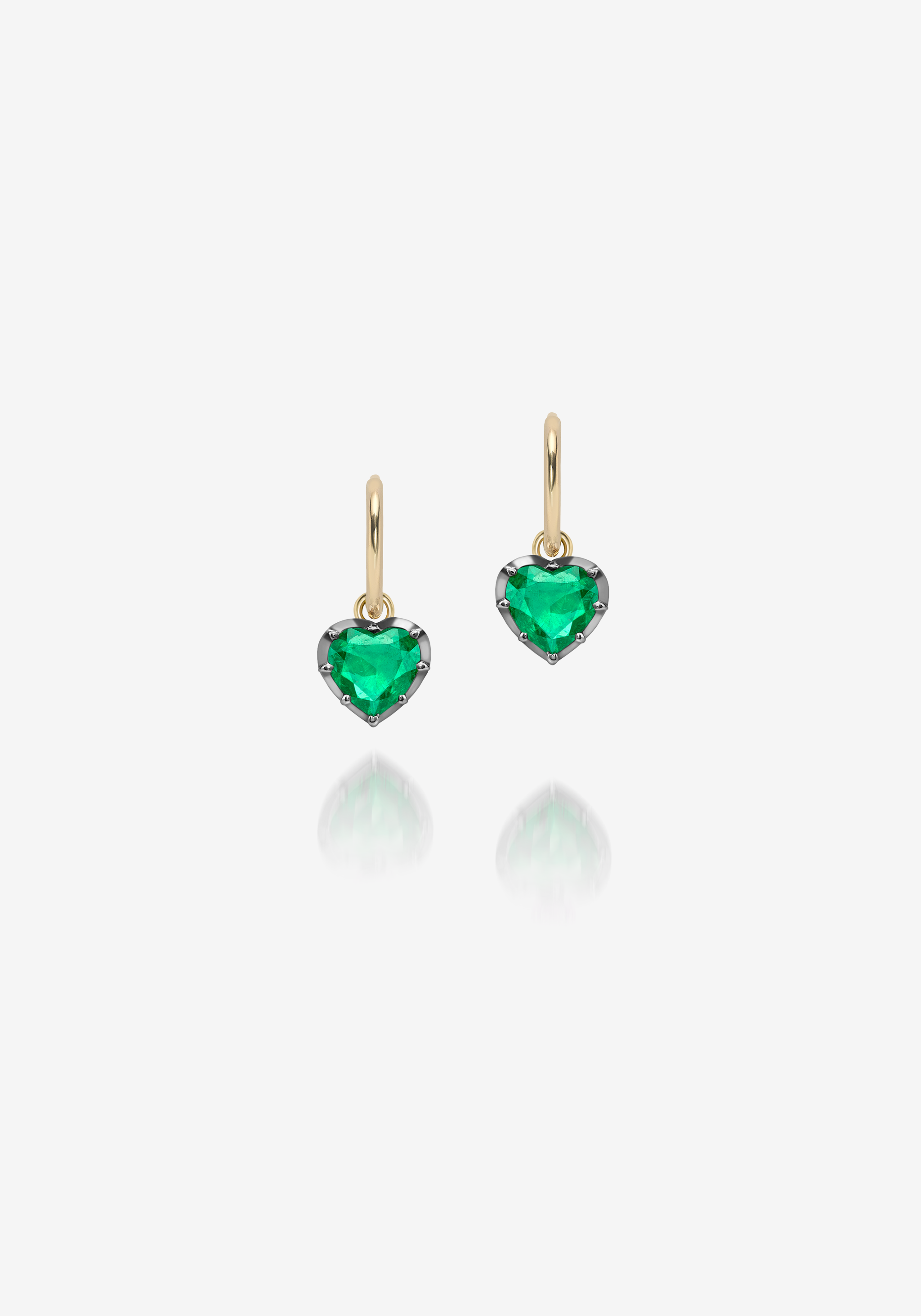 Signature Emerald Gypsets - 0.90ct Heart Shaped
