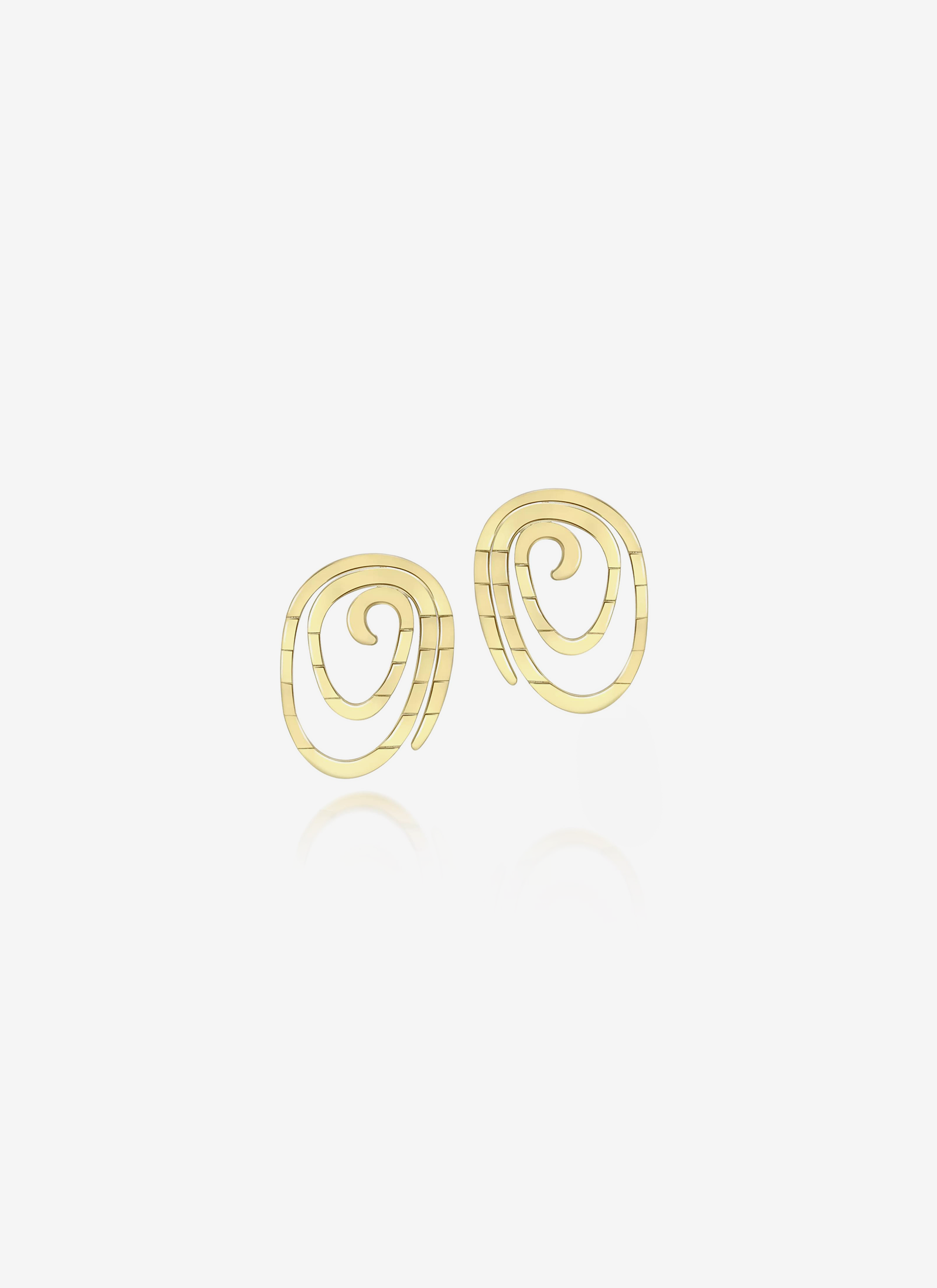 Carmela Spiral Earrings in Gold