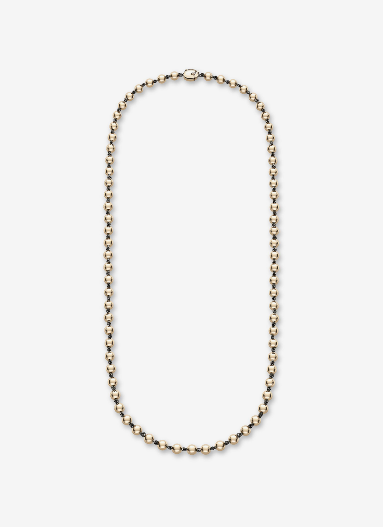 Ball n Chain Yellow Gold - 21" Necklace