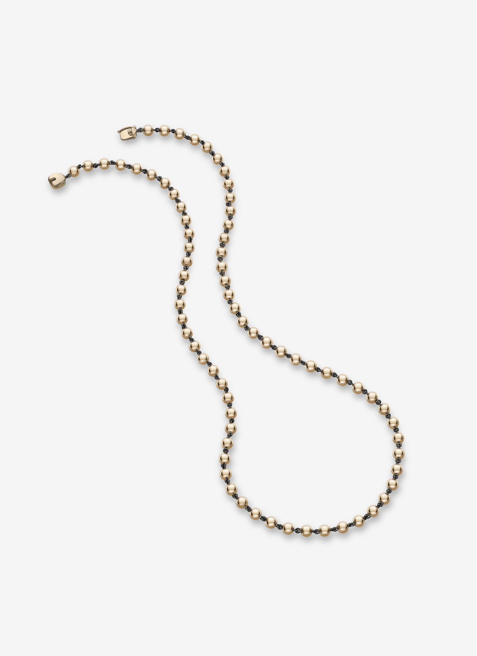 Ball n Chain Yellow Gold - 21" Necklace